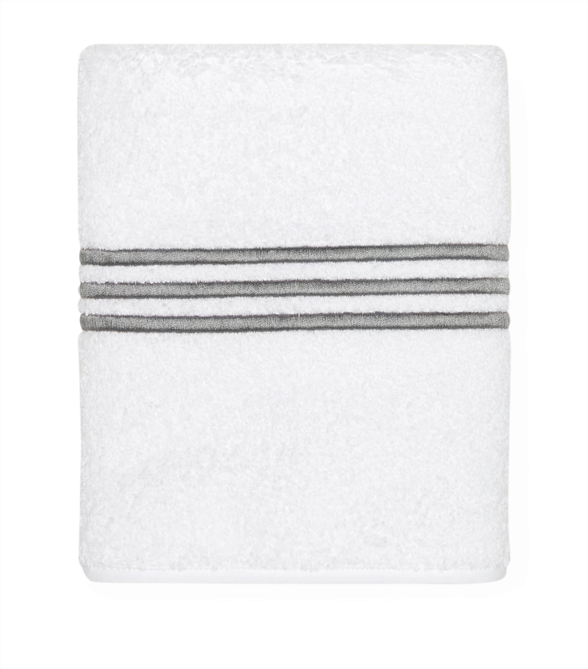 Pratesi Tre Righe Face Cloth In Grey