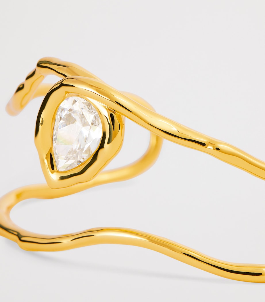 Gold-Plated Asterales Cuff Bracelet GOLD Image 4