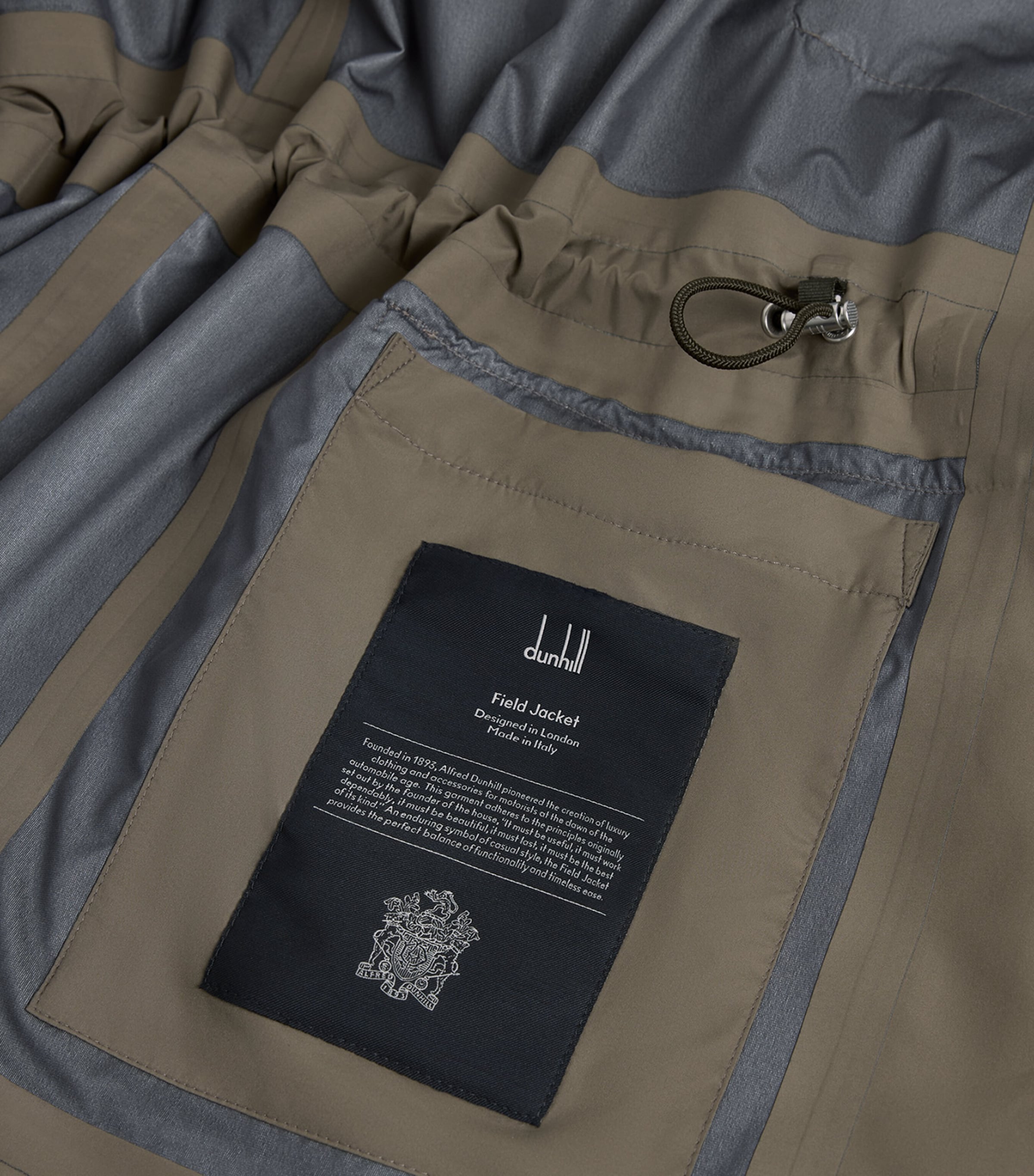 Dunhill Mens Field Jacket Khaki Image 6