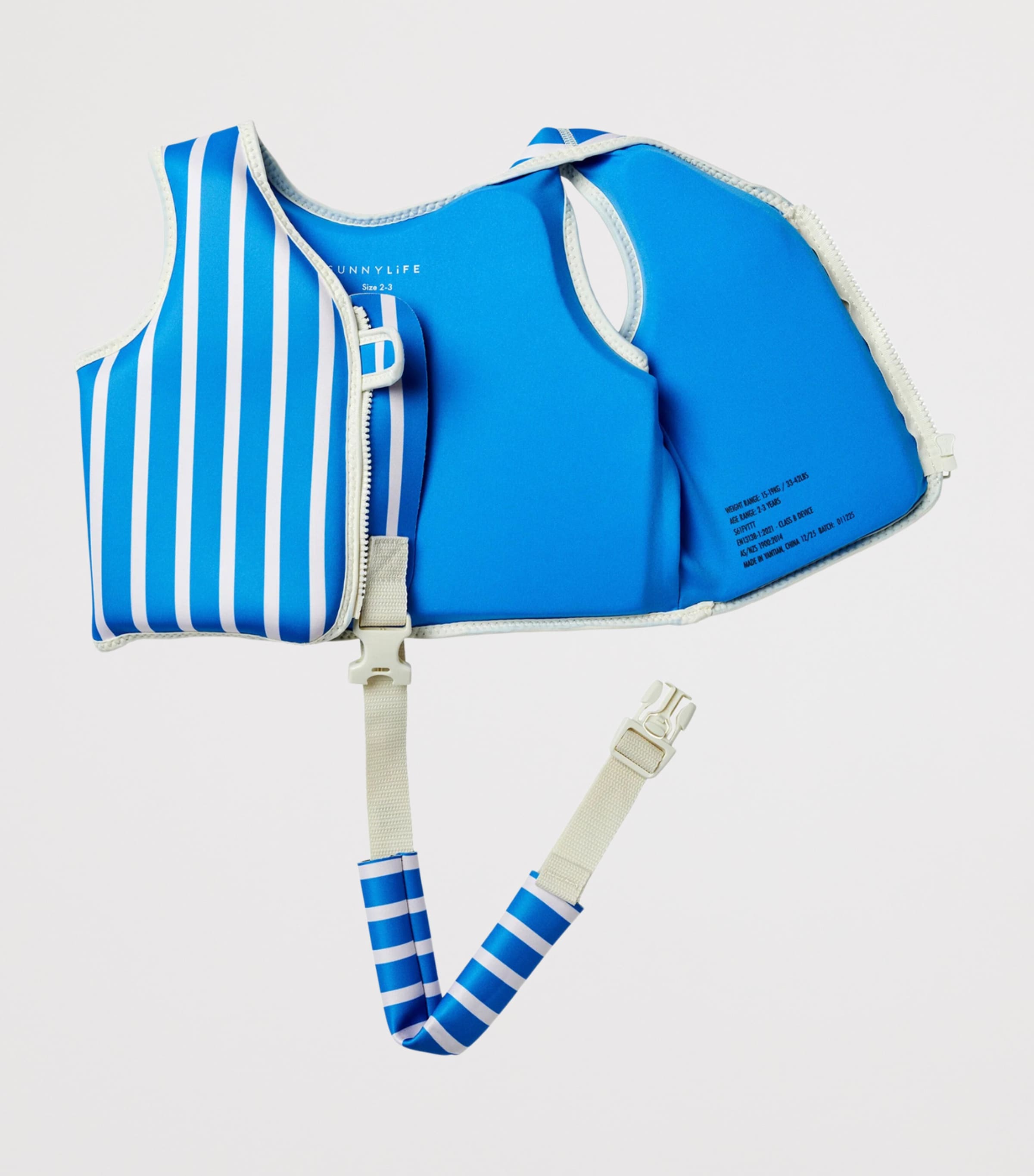 Sunnylife Kids Tino the Tiger Swim Vest (24-36 Months) Blue Image 4