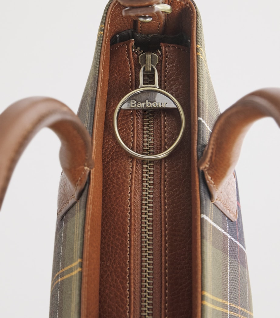 Barbour Tartan Birch Tote Bag Classic Tartan Image 6