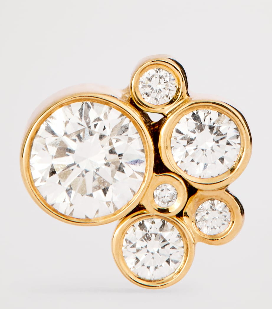 Yellow Gold and Diamond Bisou Diamant Single Earring YELLOW GOLD Image 3