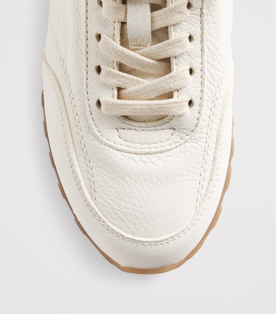 Eleventy Leather Sneakers Sabbia Image 4
