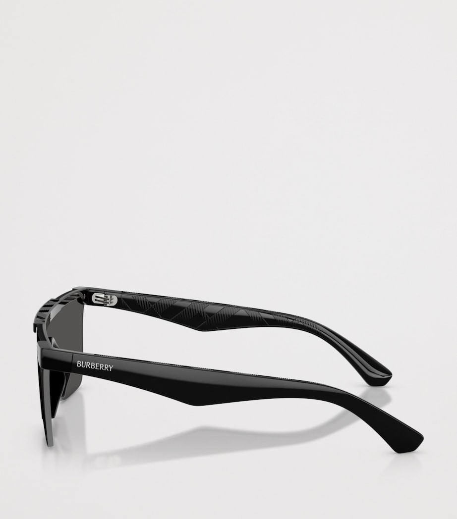 Burberry Injected BE4480D Rectangle Sunglasses Black Image 3