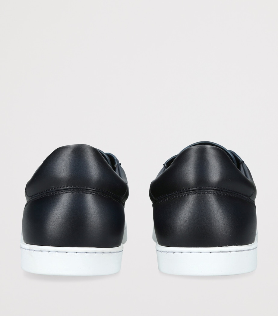Leather Low-Top Sneakers NAVY Image 2