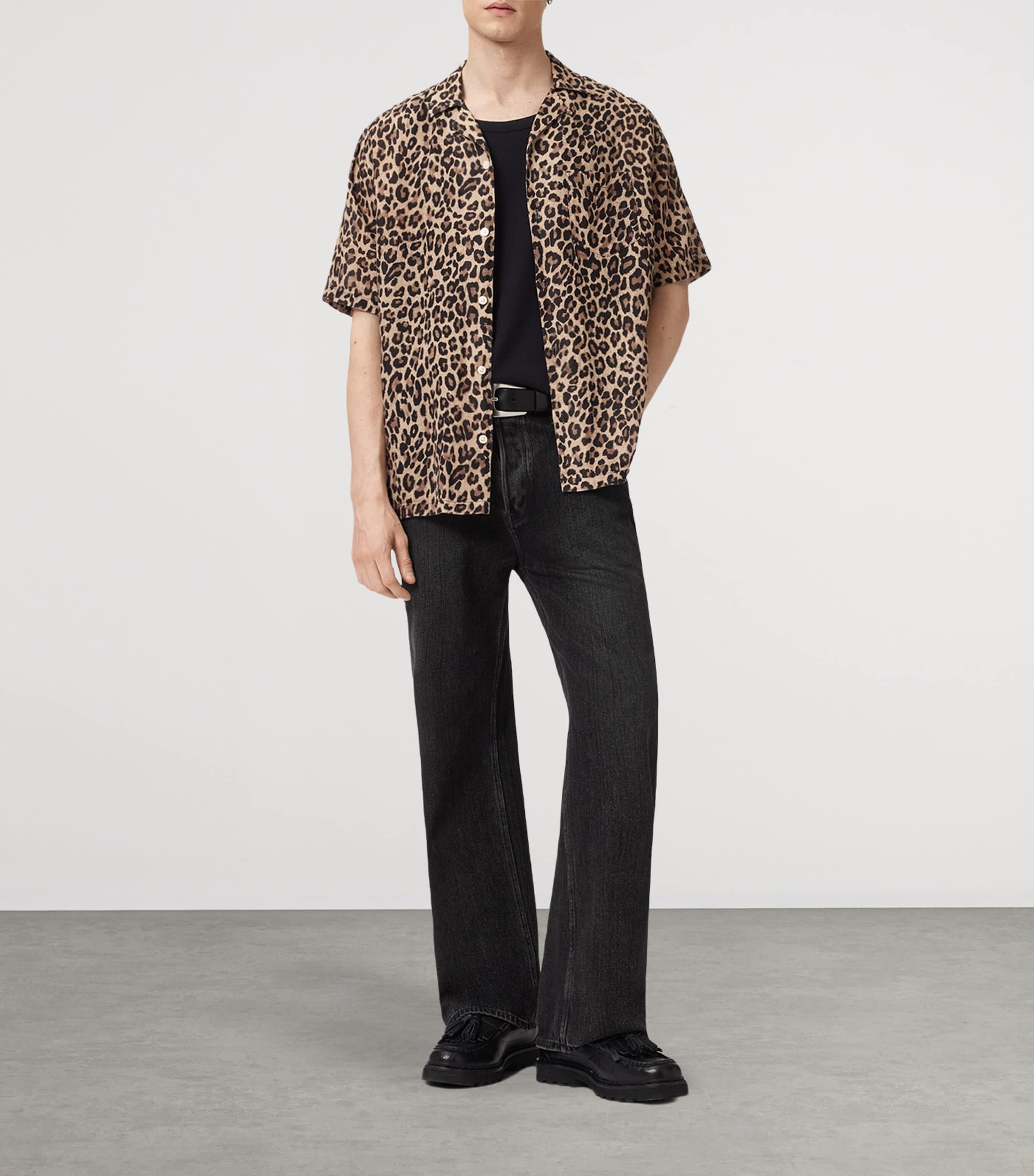 Short-Sleeve Leopardone Shirt BRONZE BROWN Image 2