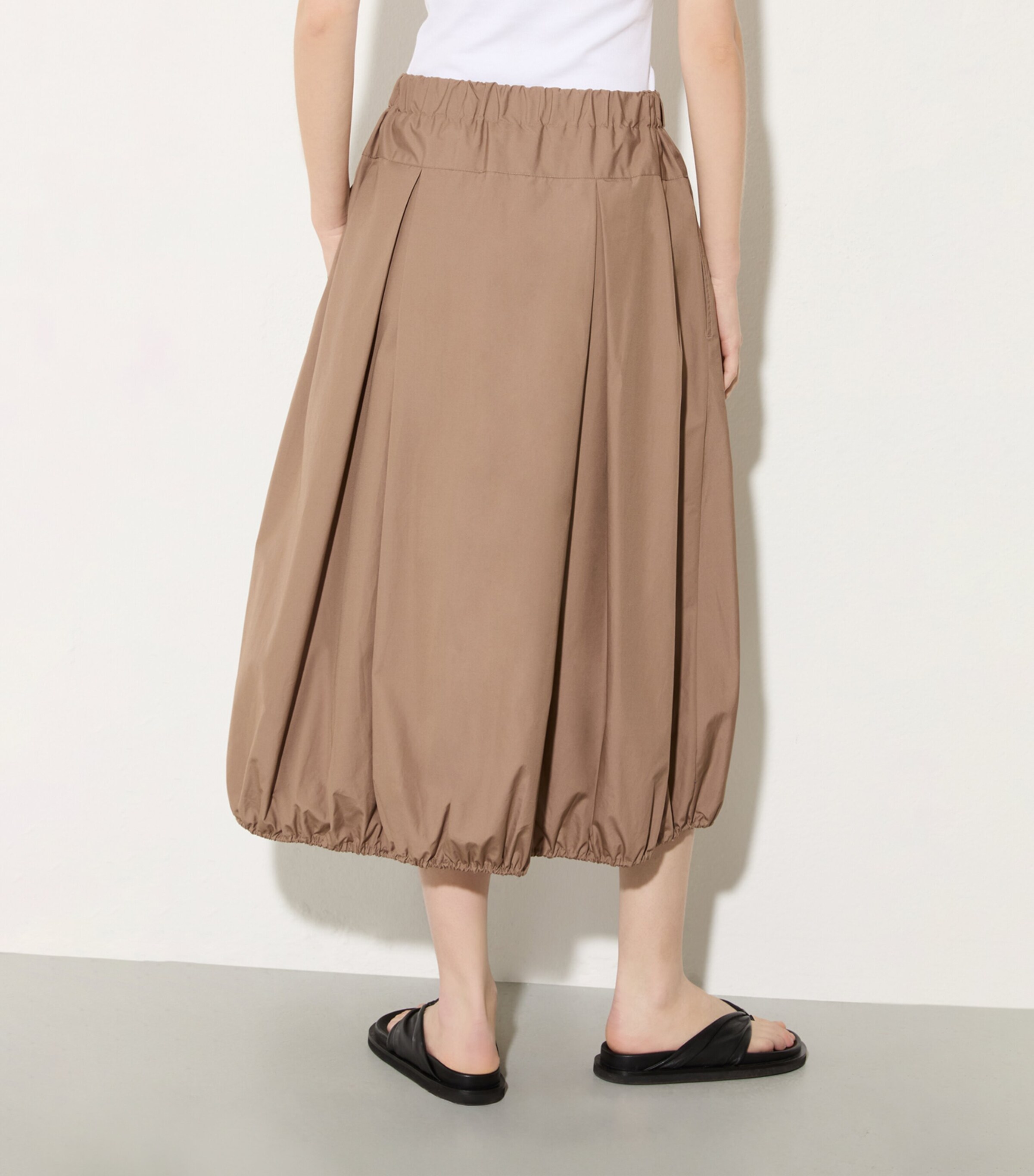 MAX&Co. Womens Cotton Midi Skirt Turtledove Image 3