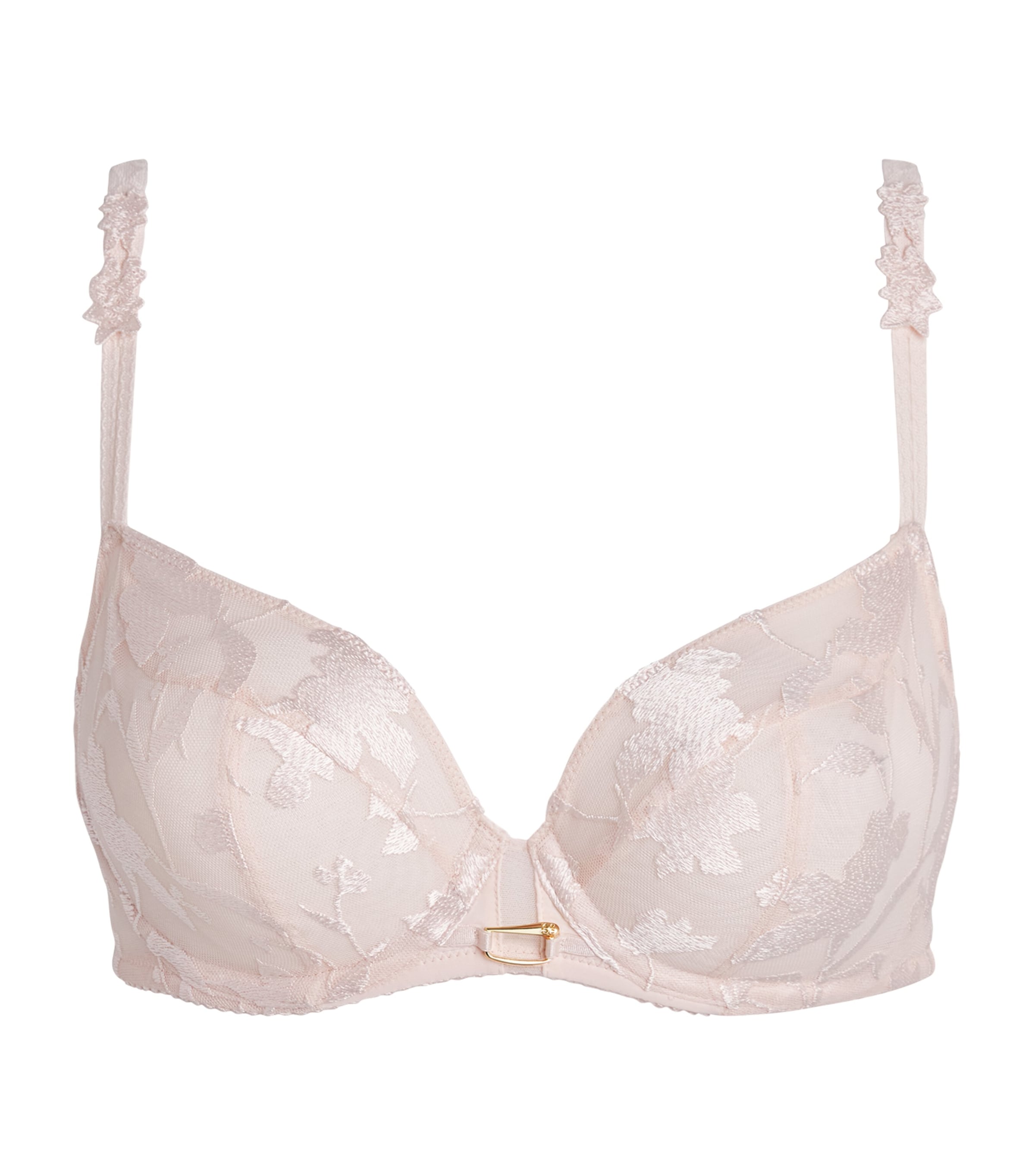 Chantelle Womens Lace Idyll Underwired Bra Pink Image 1