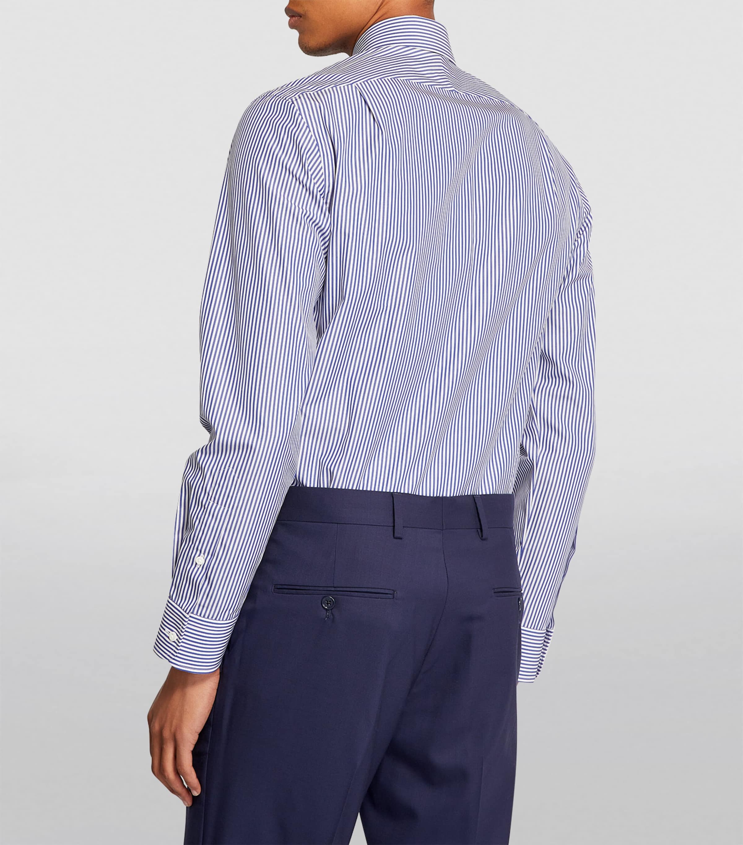 Striped Aston Shirt 2391 BL WHT Image 3