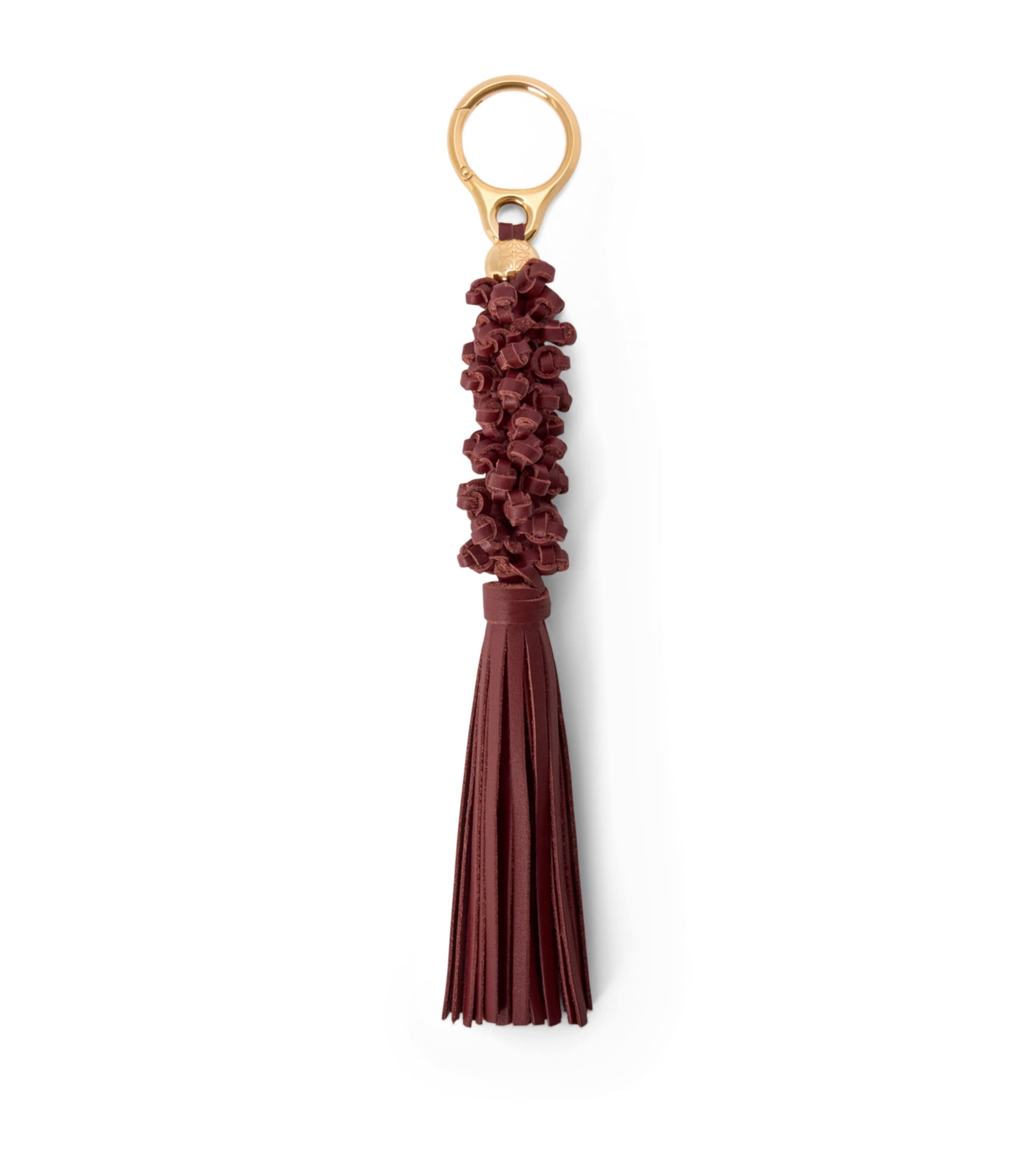 LOEWE Calfskin Braided Knot Charm Mahogany Image 1