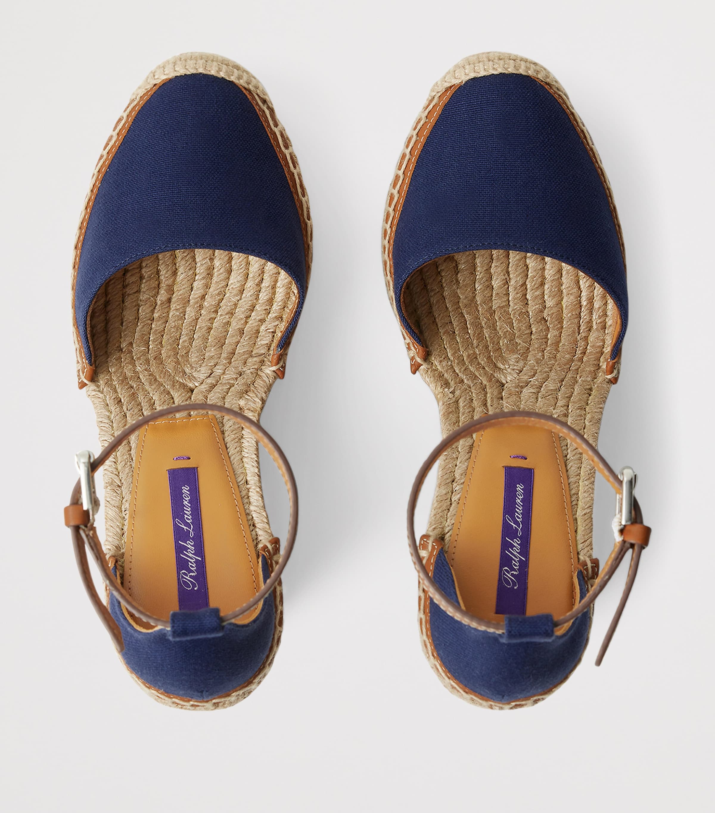 Canvas Parson Wedge Espadrilles 110 BLUE Image 4