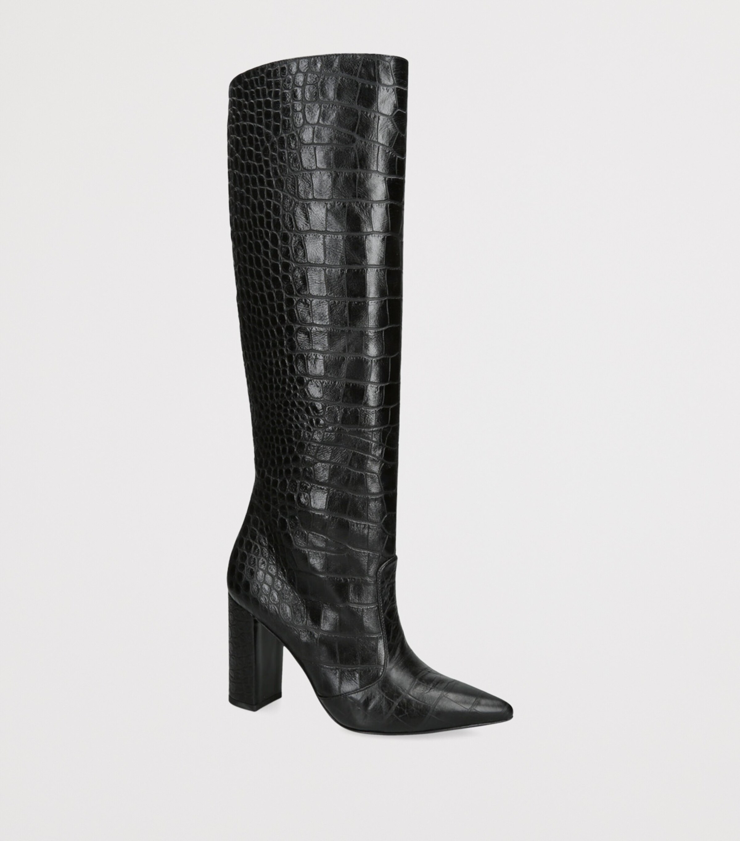 Gina Calfskin Patti Boots 100 Black Image 3