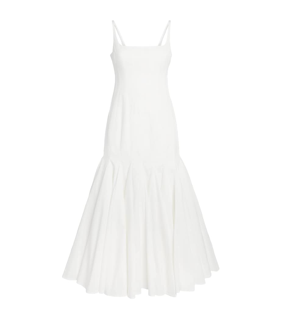 Jacquemus Womens Cotton Agave Midi Dress White Image 1