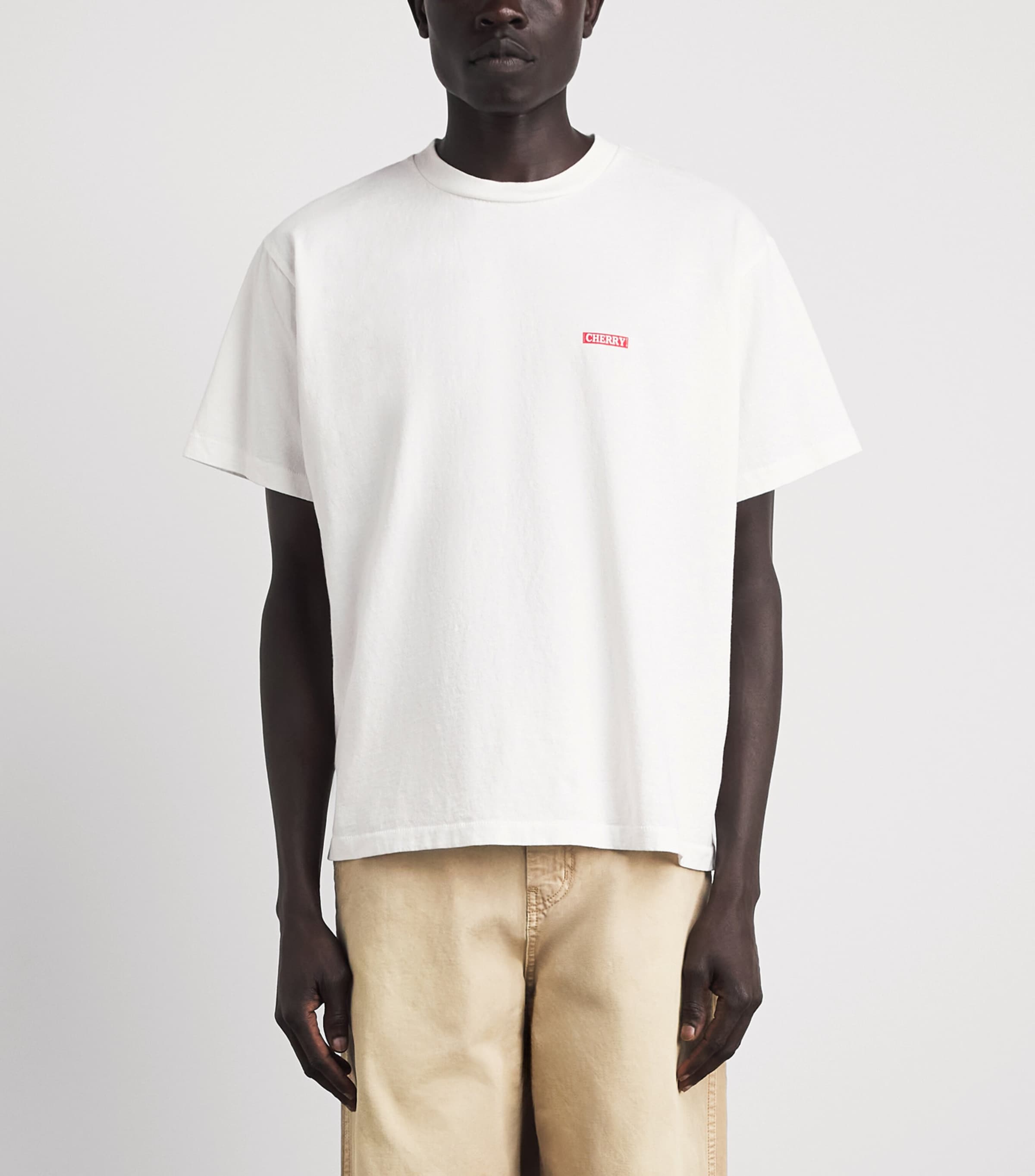 Cherry Los Angeles Mens Desert Boxy T-Shirt Vintage White Image 4