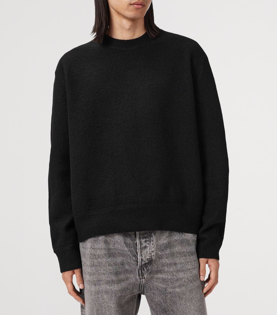 Merino Wool Marko Sweater BLACK Image 7