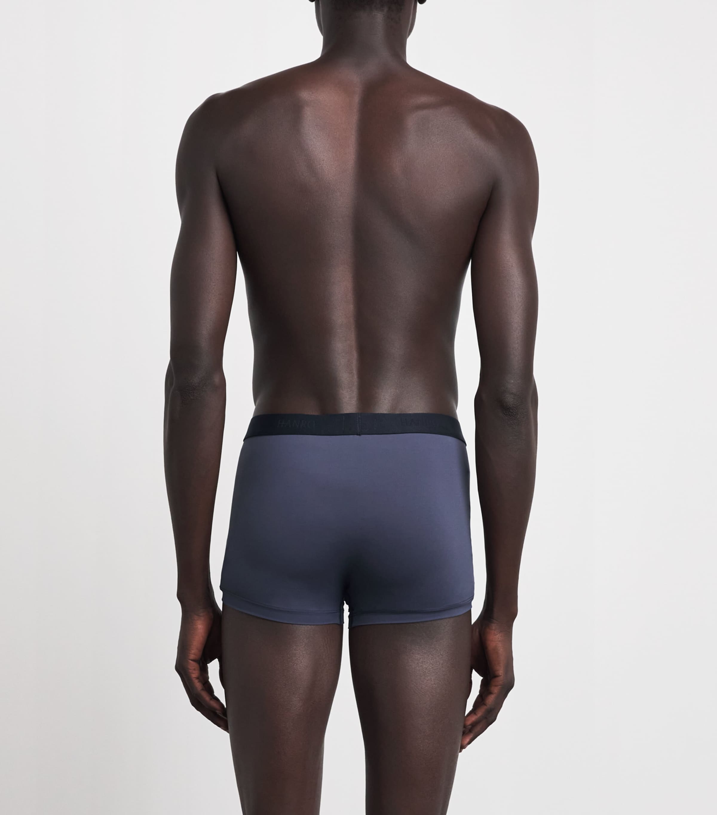 Hanro Mens Micro-Touch Boxer Briefs Stormy Gre Image 3