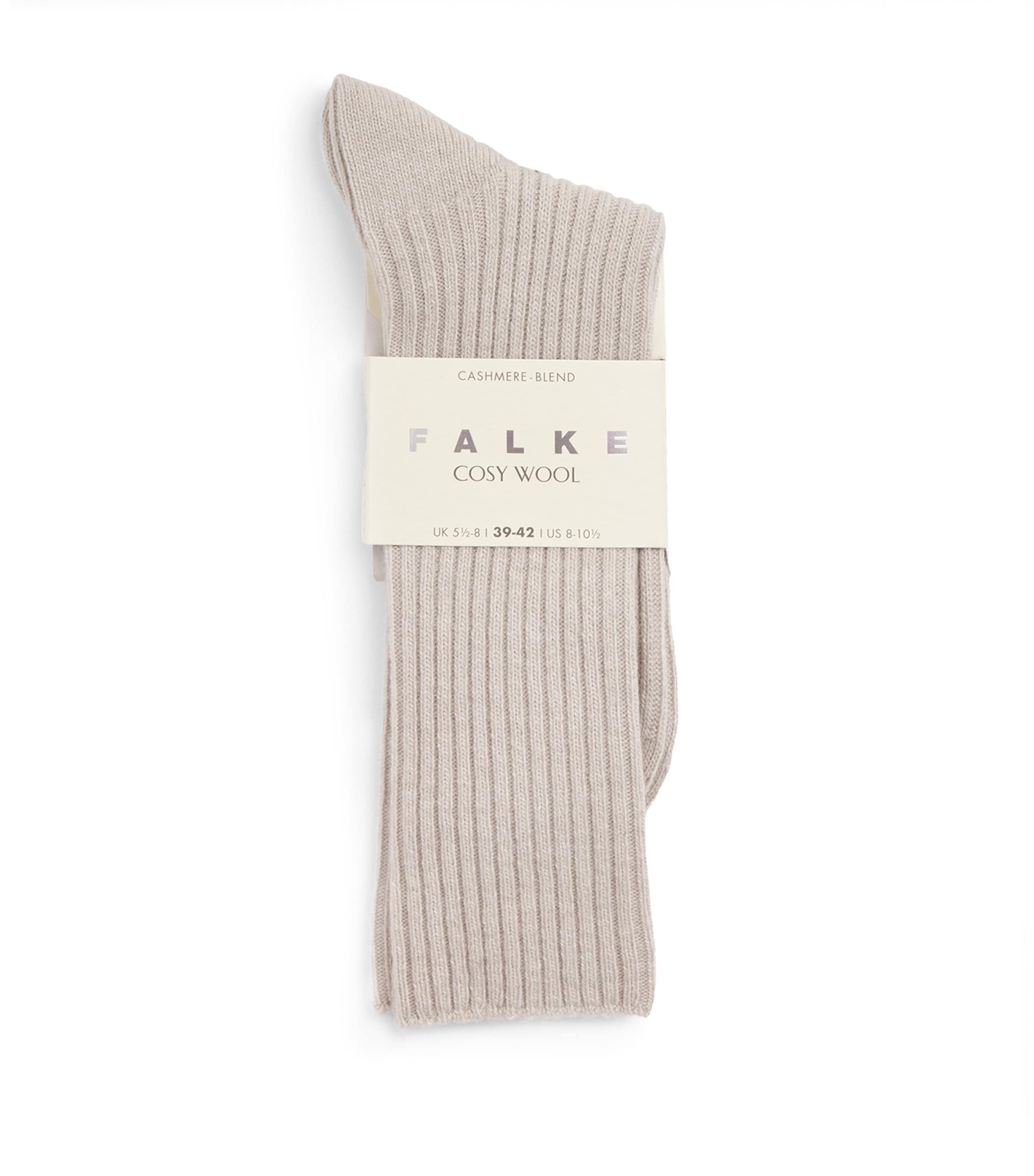 Falke Wool-cashmere Cosy Socks In Green