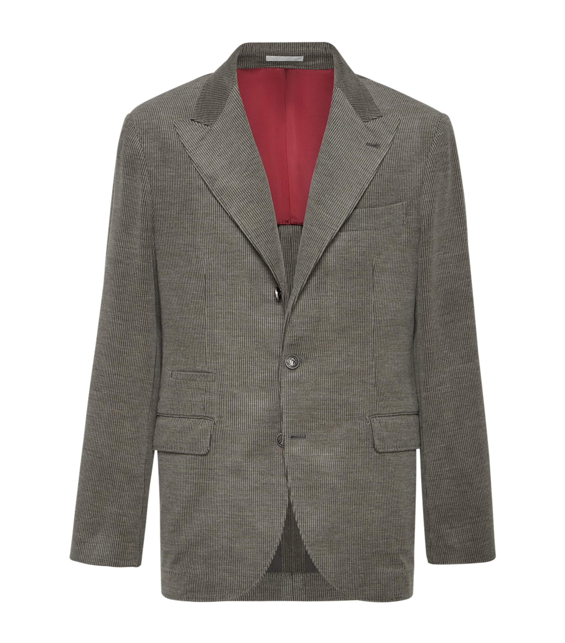 Brunello Cucinelli Corduroy Blazer In Multi