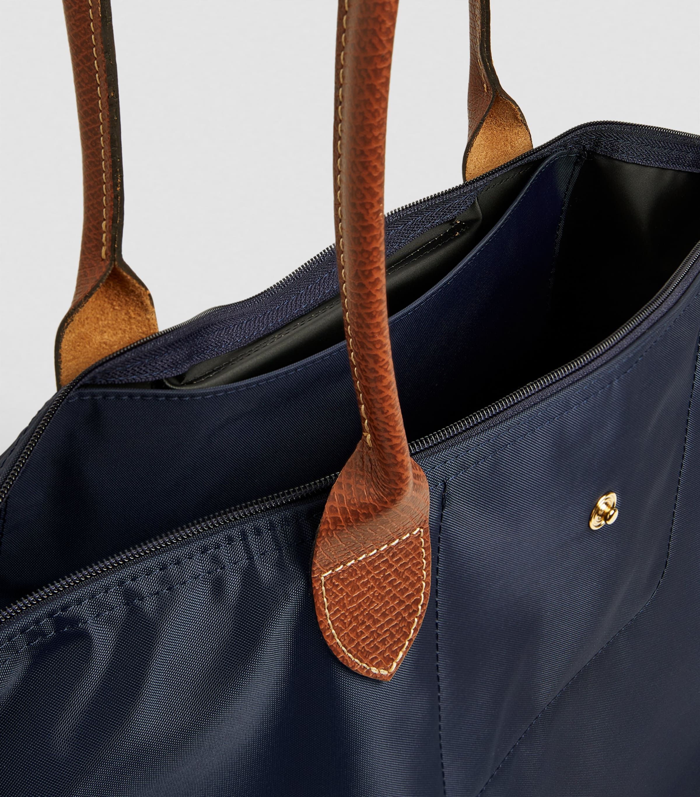 Large Le Pliage Original Tote Bag P68 NAVY Image 5