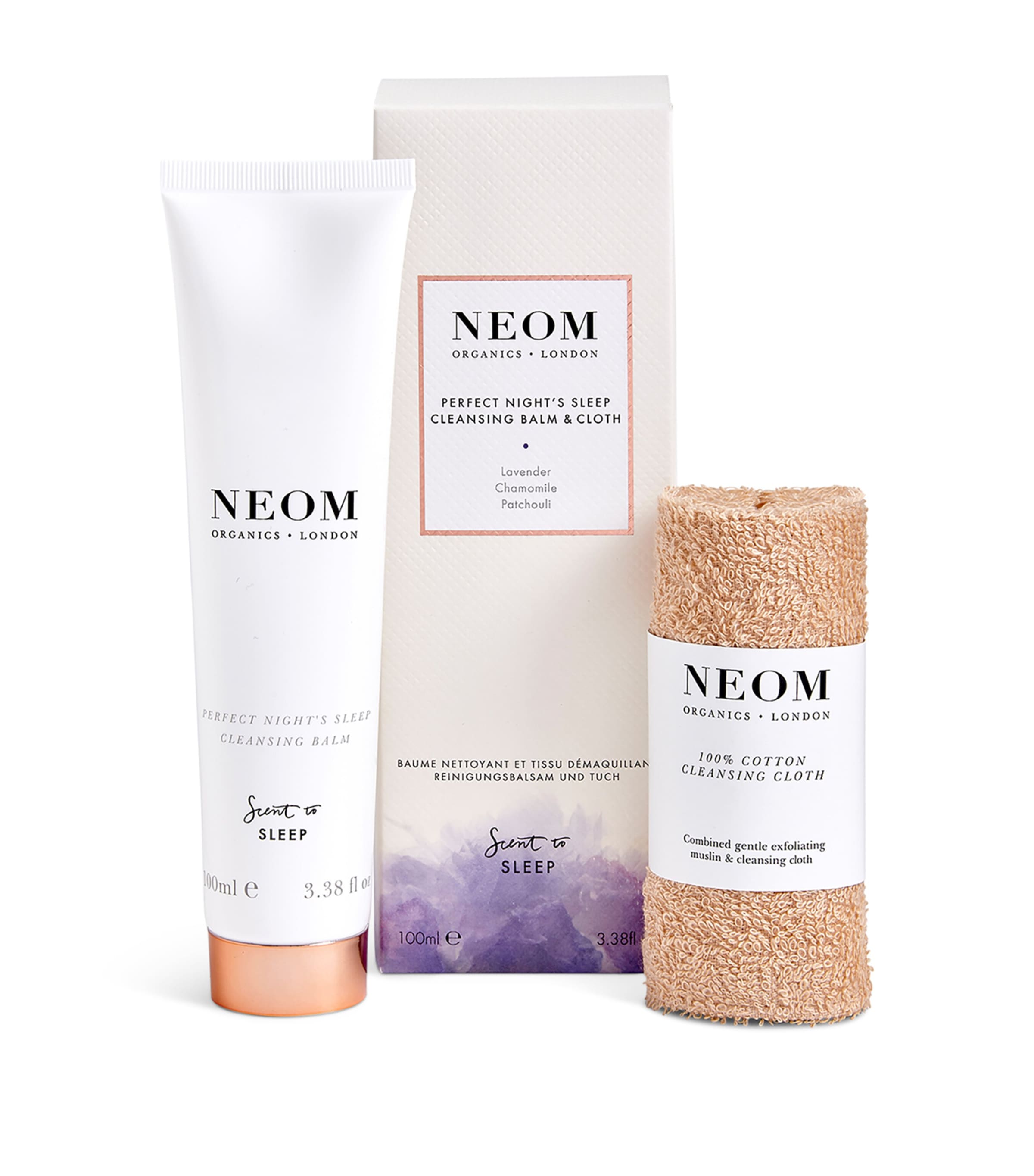 NEOM PERFECT NIGHT'S SLEEP CLEANSING BALM & CLOTH