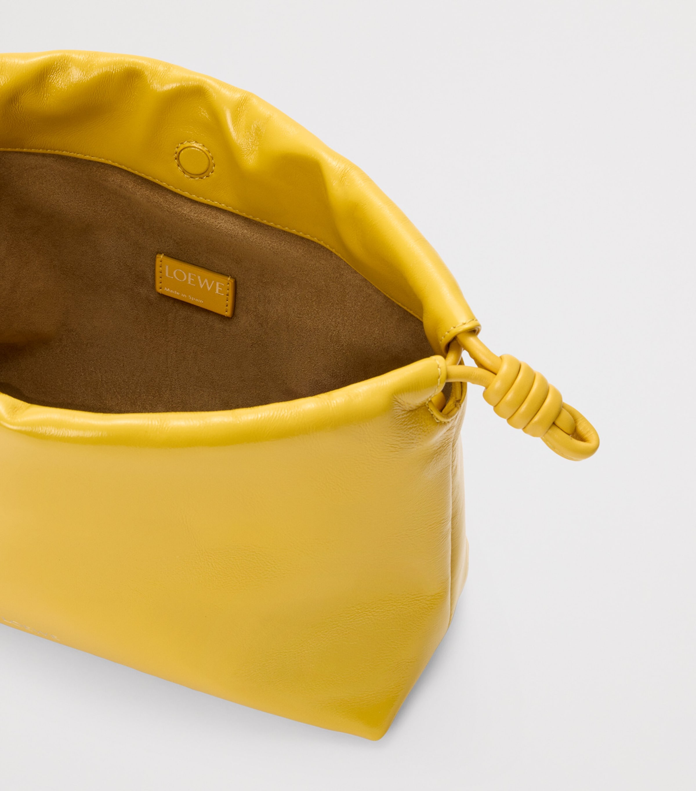 Medium Leather Flamenco Shoulder Bag YELLOW Image 8
