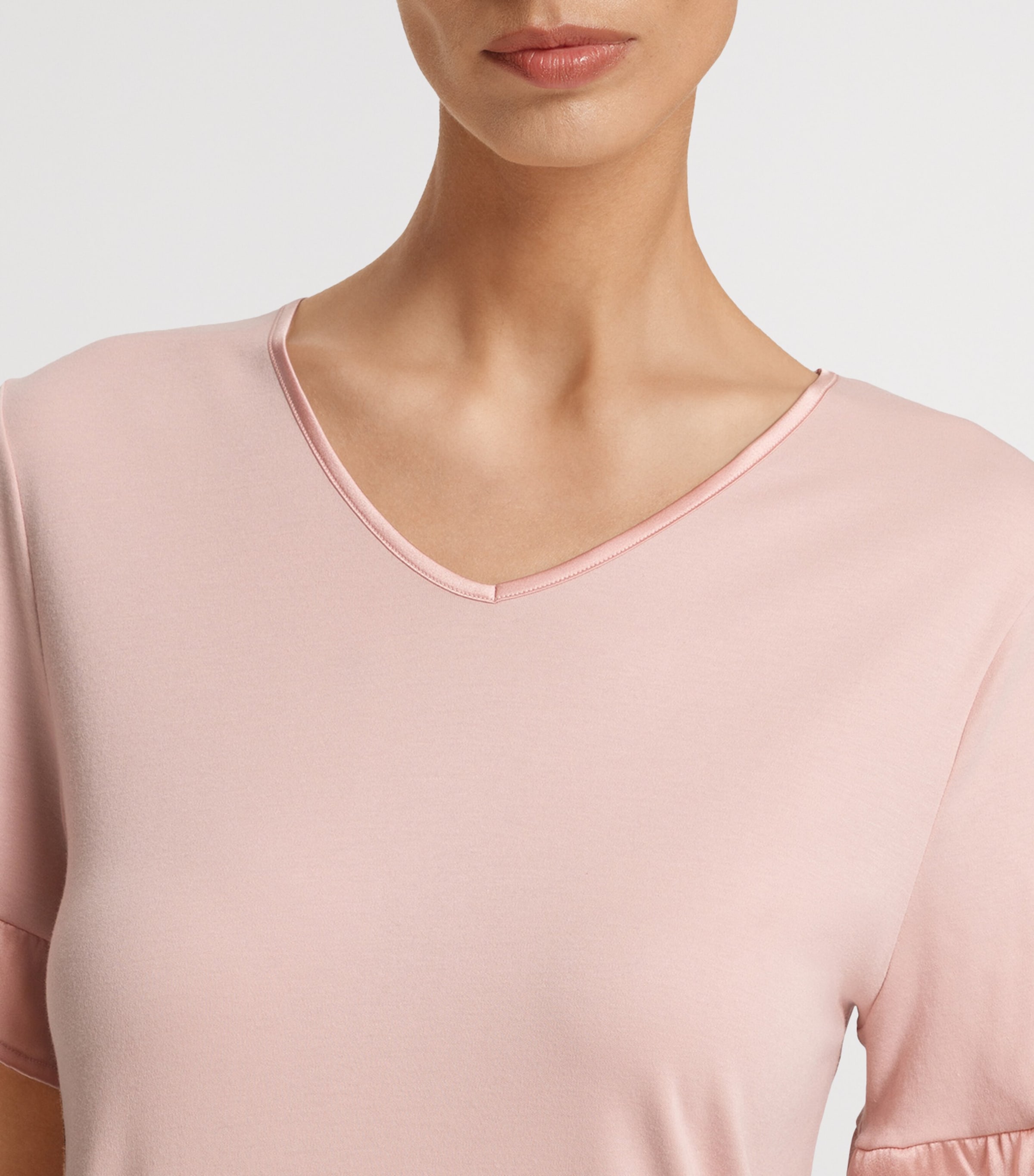 Cotton-Blend Short-Sleeve Claire Nightdress PINK/ROSE Image 6