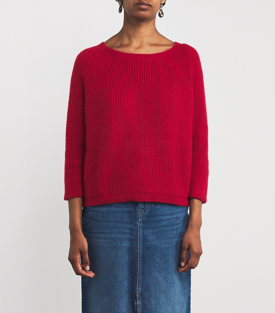 Round-Neck Sweater RED Image 3
