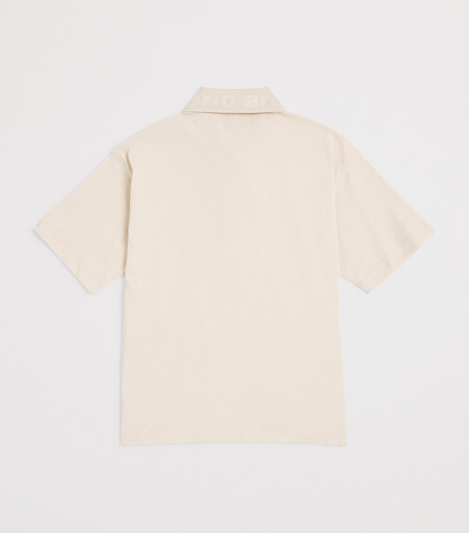 Logo-Detail Polo Shirt (4-16 Years) U1156FRENCH OAK Image 2