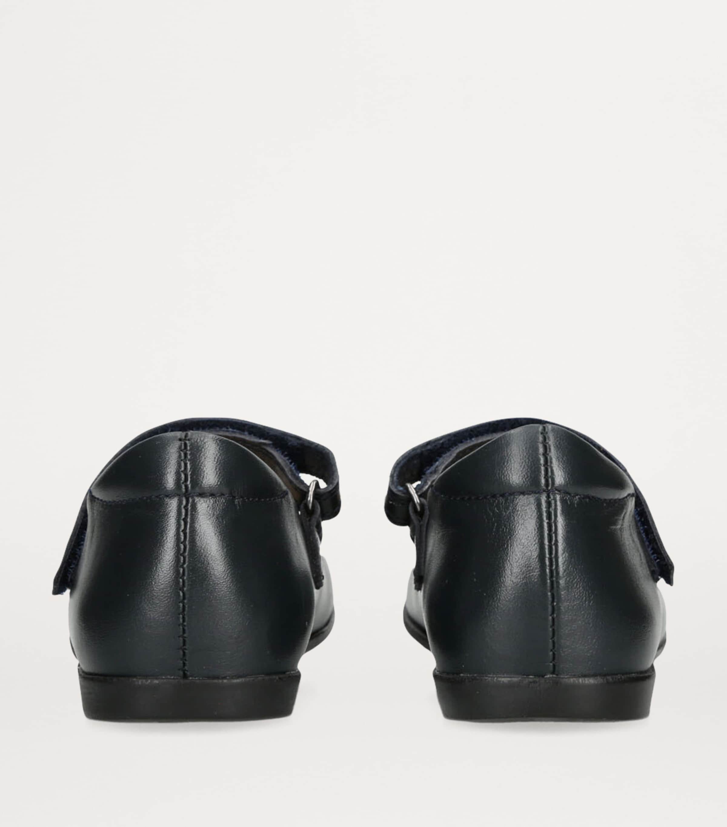 papouelli Leather Maddie Mary Janes Navy Image 2