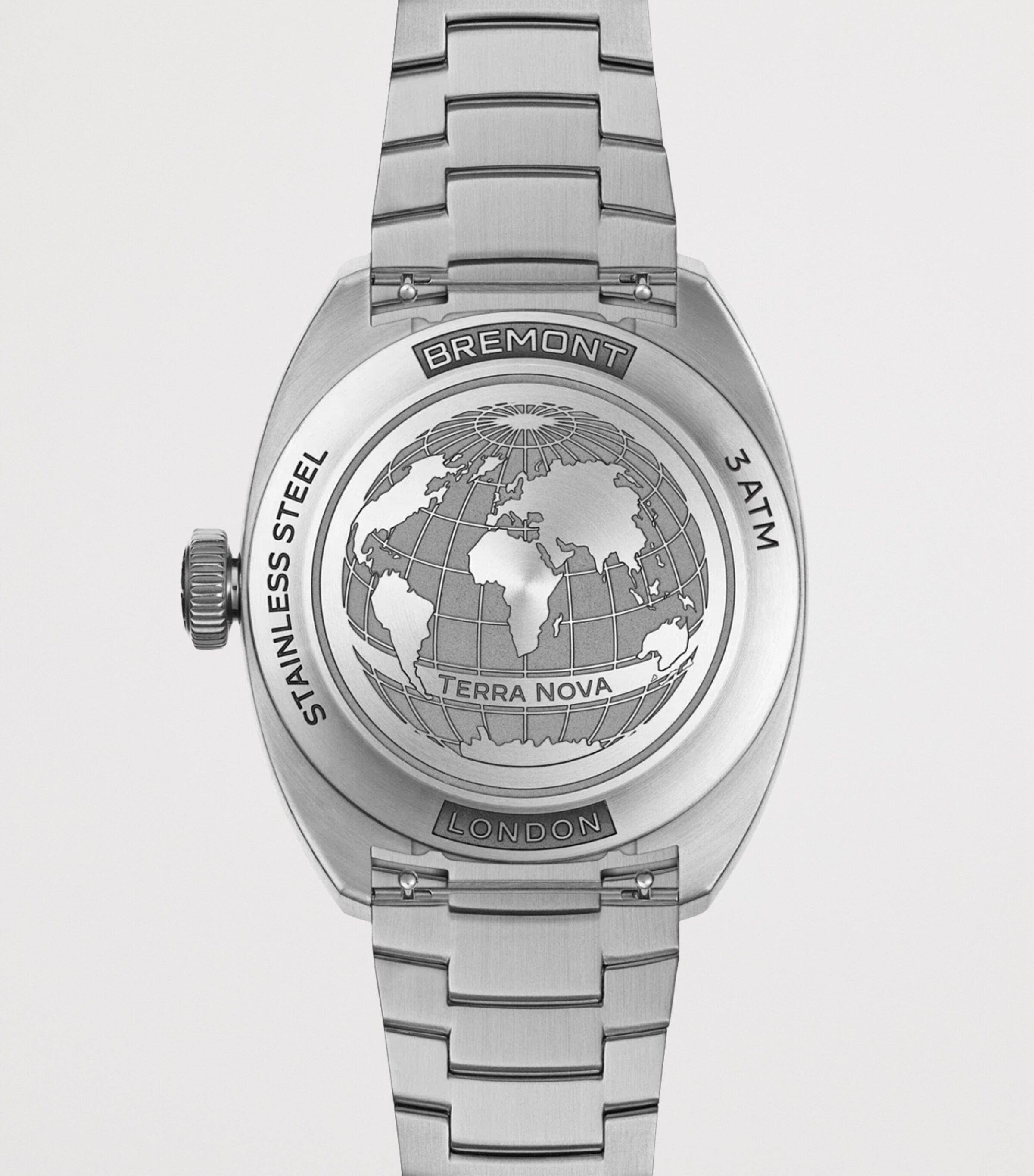 Stainless Steel Terra Nova Jumping Hour Watch 38mm STEEL Image 2