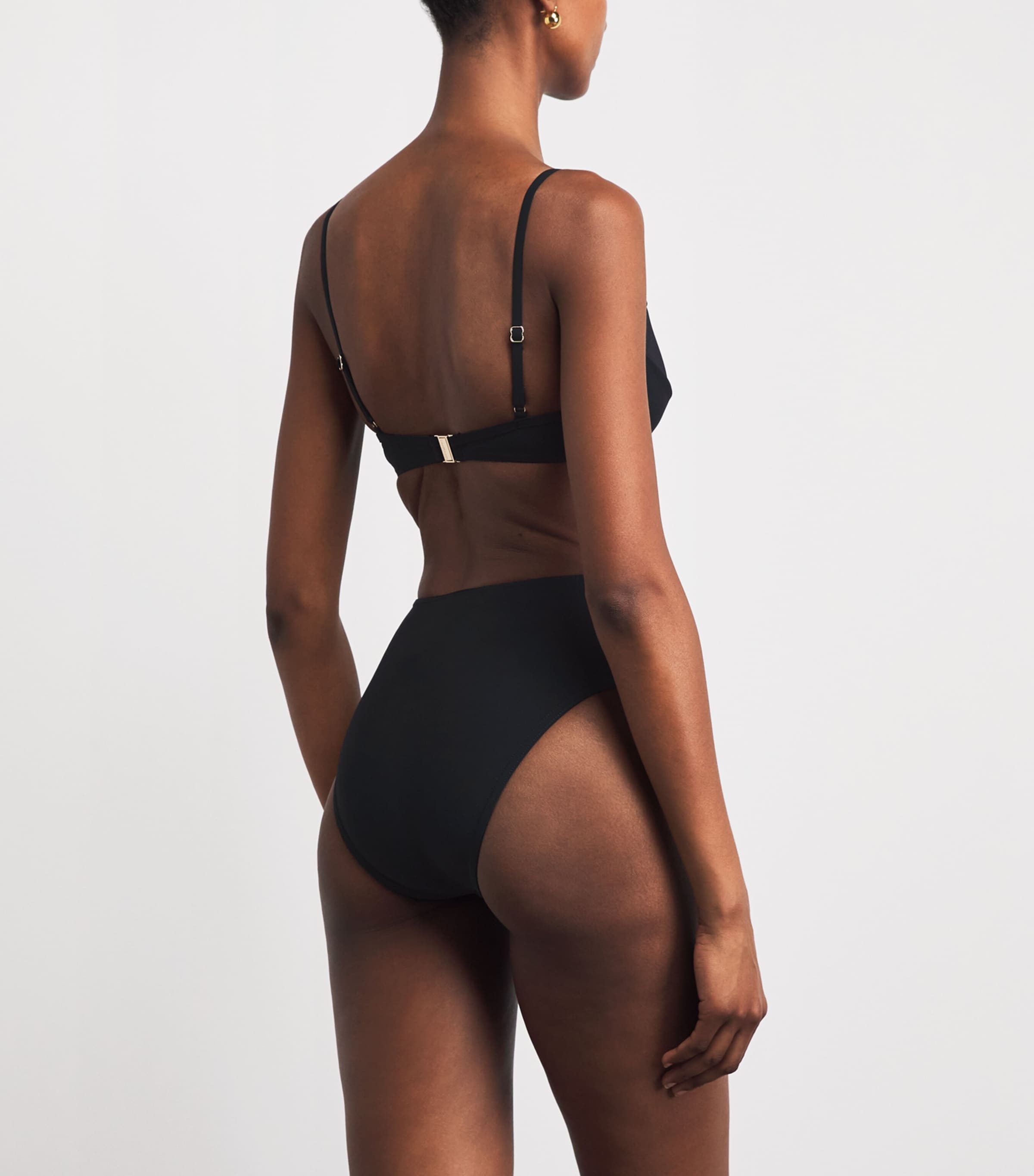 Zimmermann Womens Open-Back Mahon Swimsuit Black Image 3