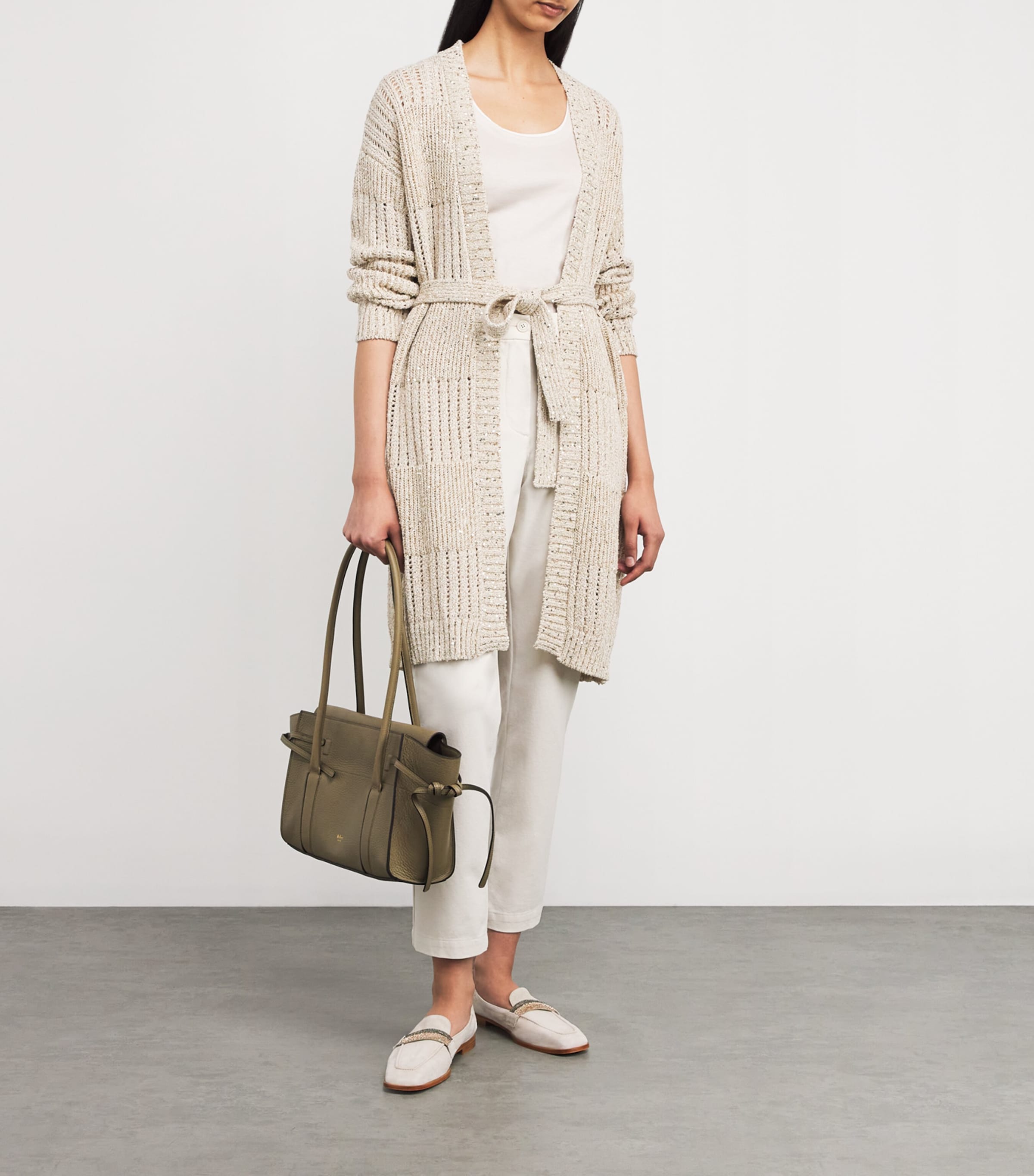 Suede Embellished Moccasins SABBIA Image 6