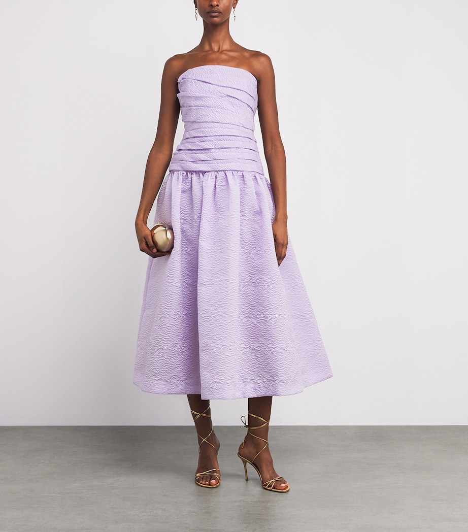 Strapless Sophia Midi Dress LILAC Image 2