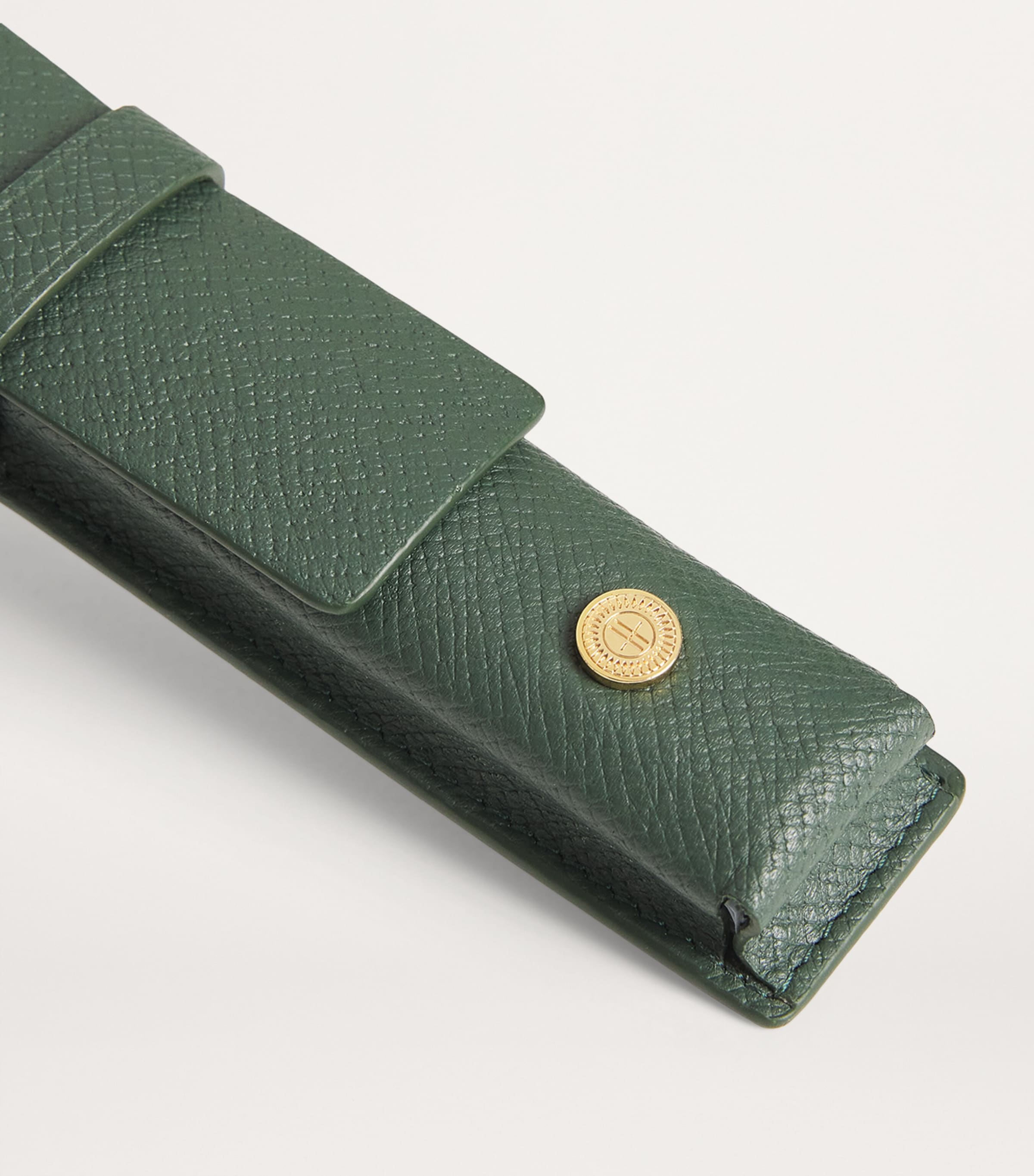 Leather Pen Sleeve HARRODS GREEN Image 5