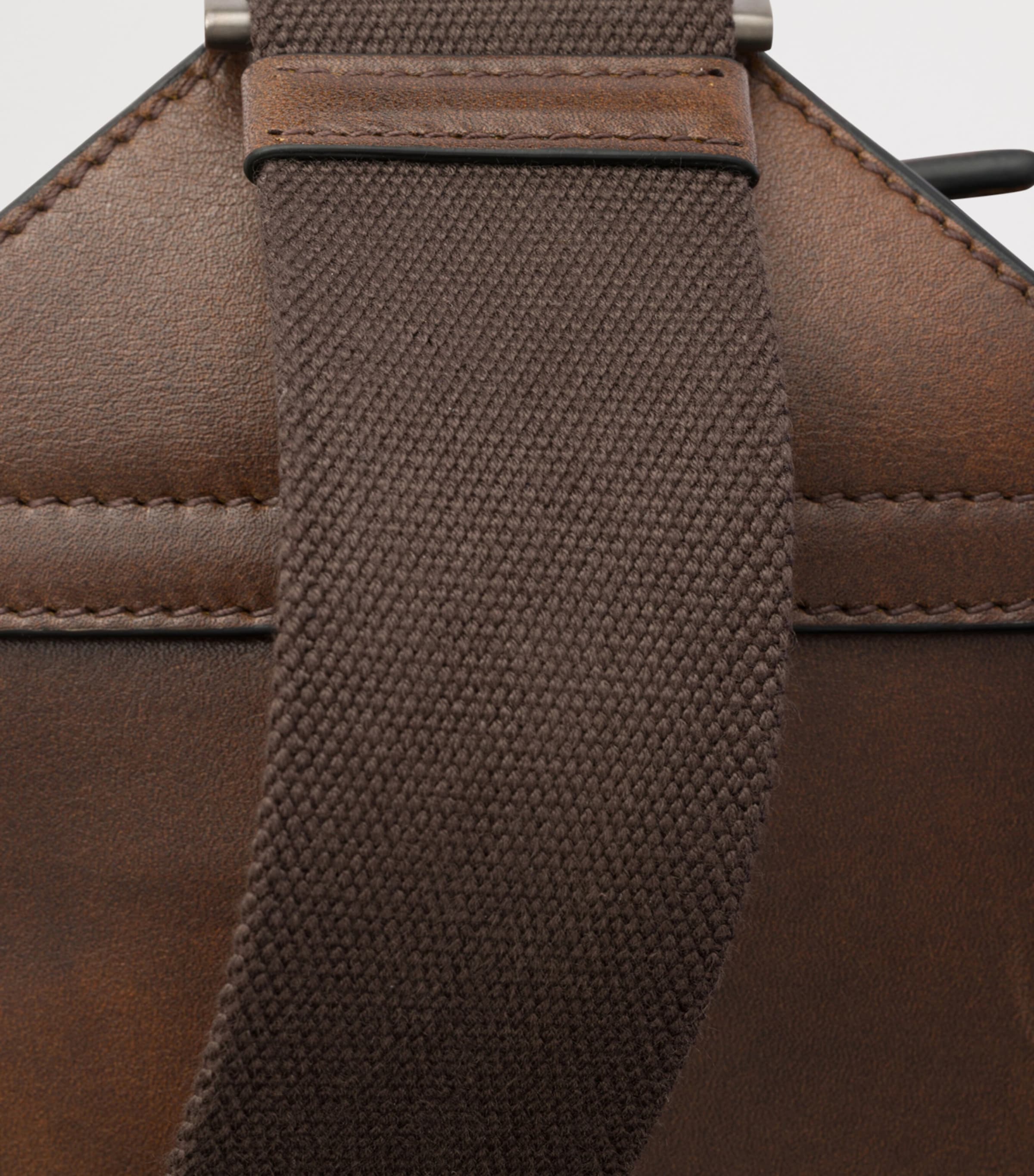 Prada Leather Brique Cross-Body Bag Brown Image 6
