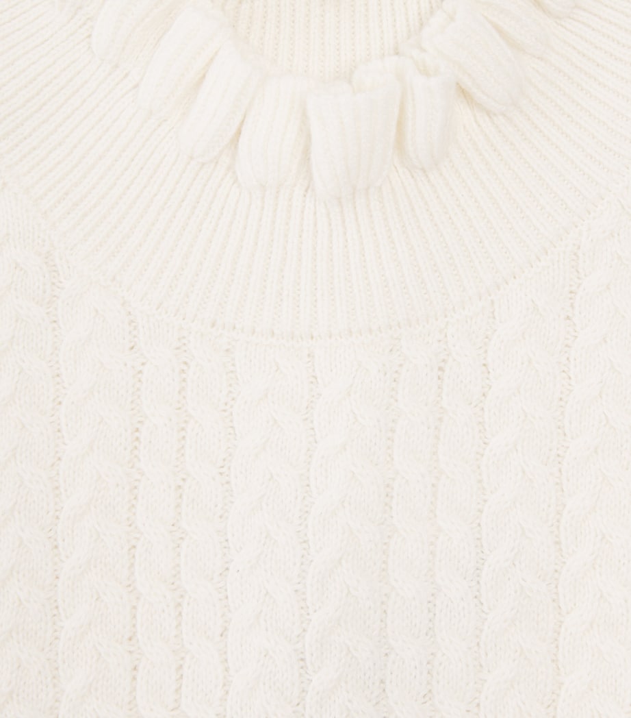 Louise Misha Cotton-Wool Java Sweater (4-12 Years) Cream Image 2