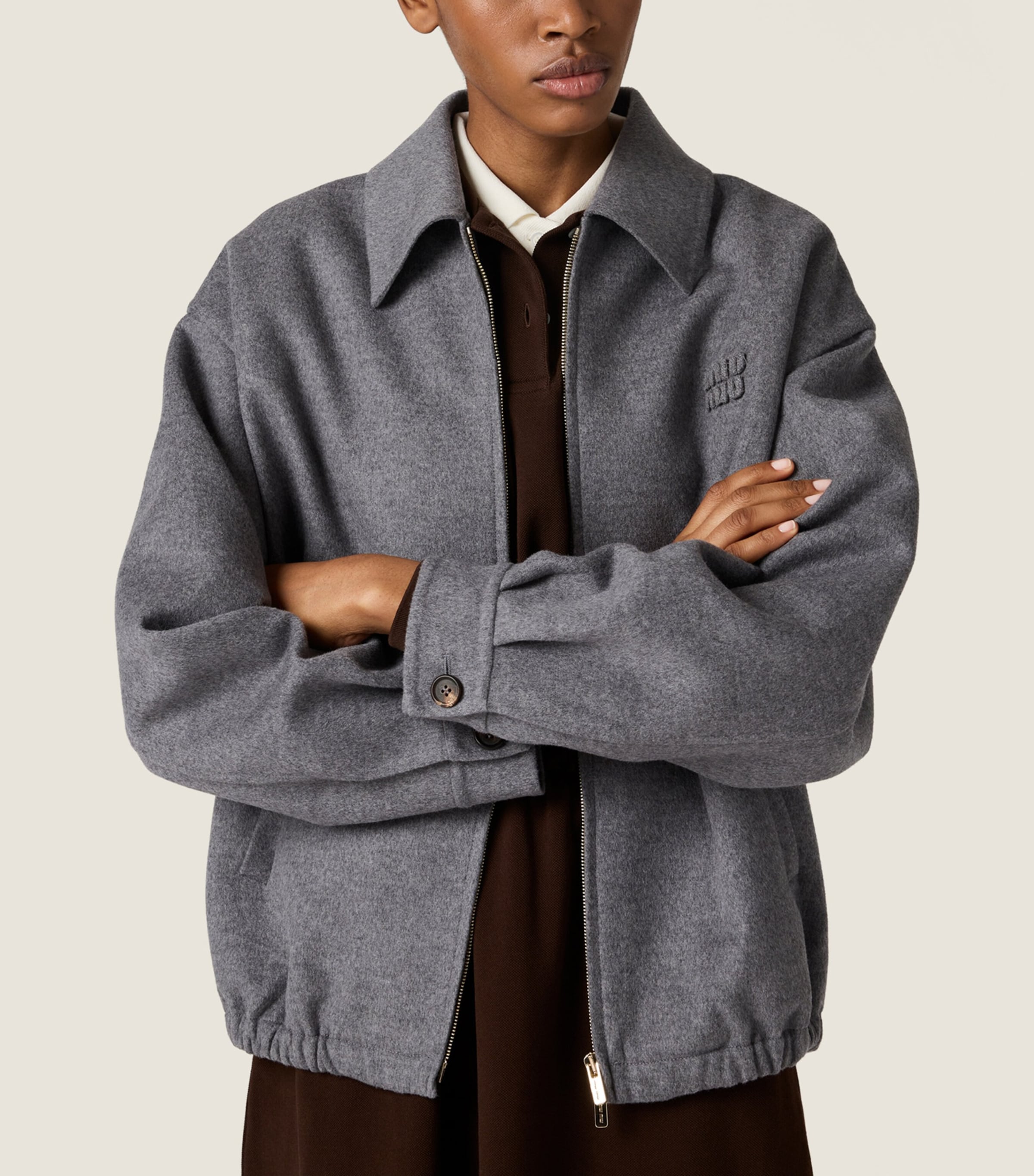 Wool-Cashmere Shirt Jacket F0031 Image 3