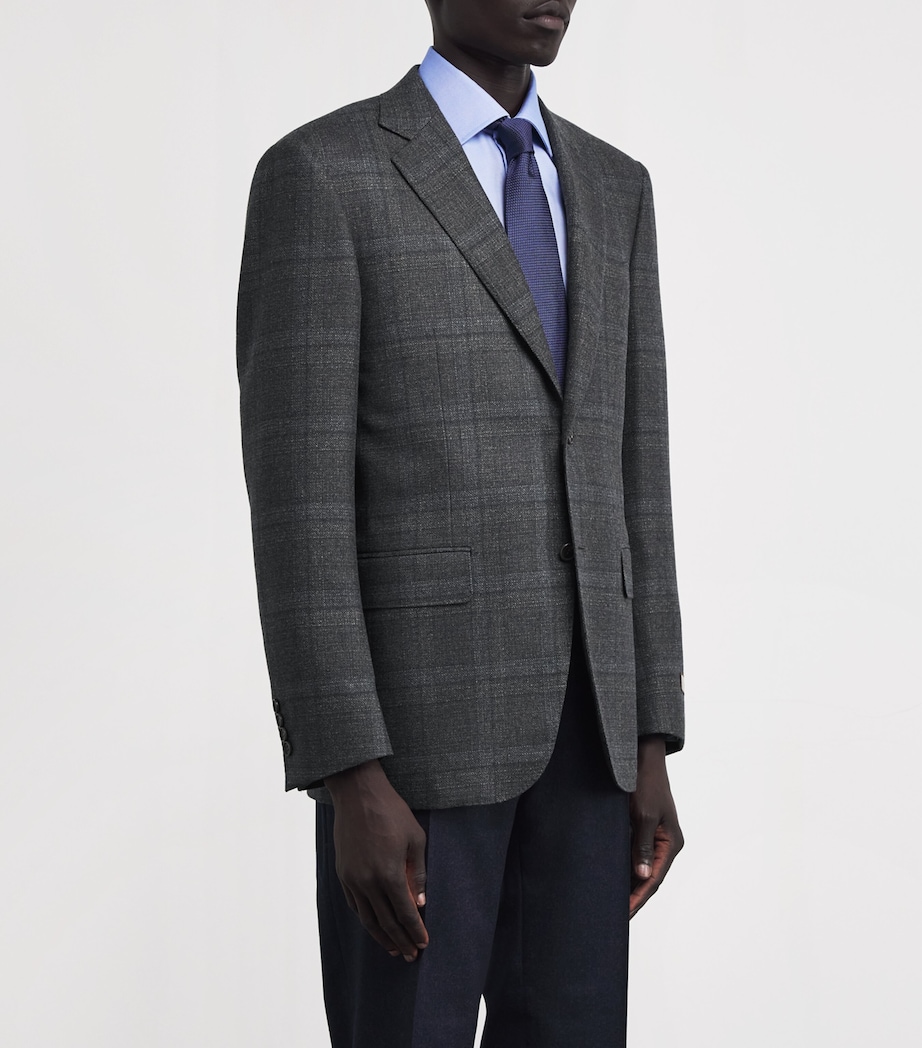 Wool Check Blazer 201 Image 3