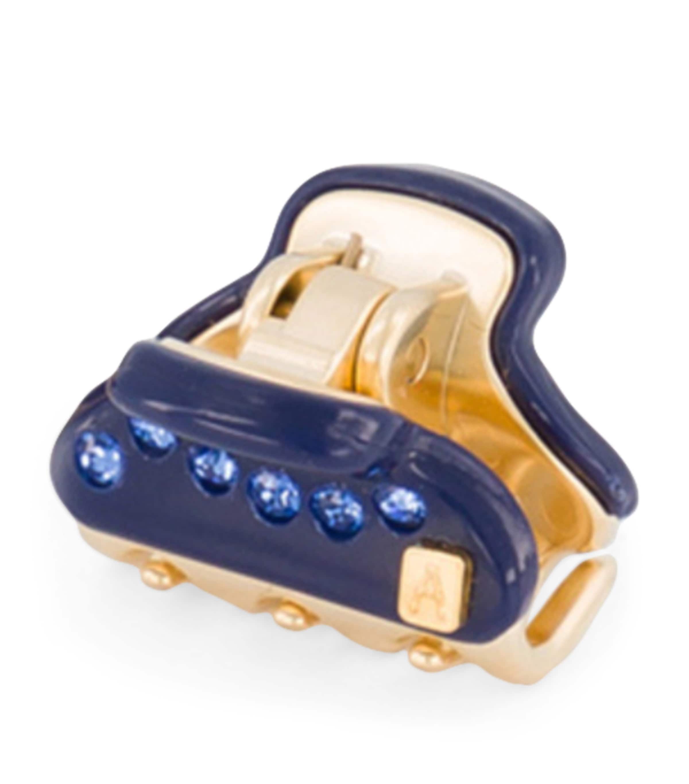 Gold-Plated Mini Claw Hair Clips (Set of 2) M5- MARINE/OR Image 2