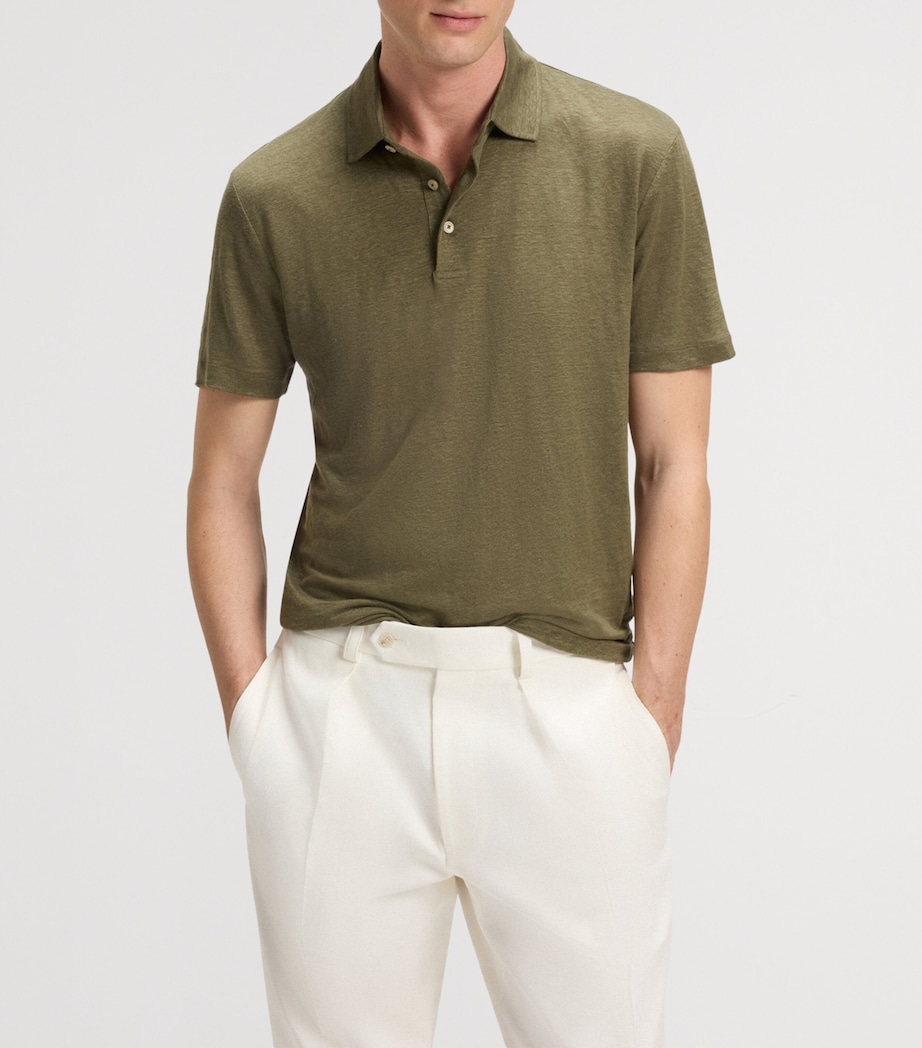 x BECKHAM Linen Polo Shirt 315 Image 2