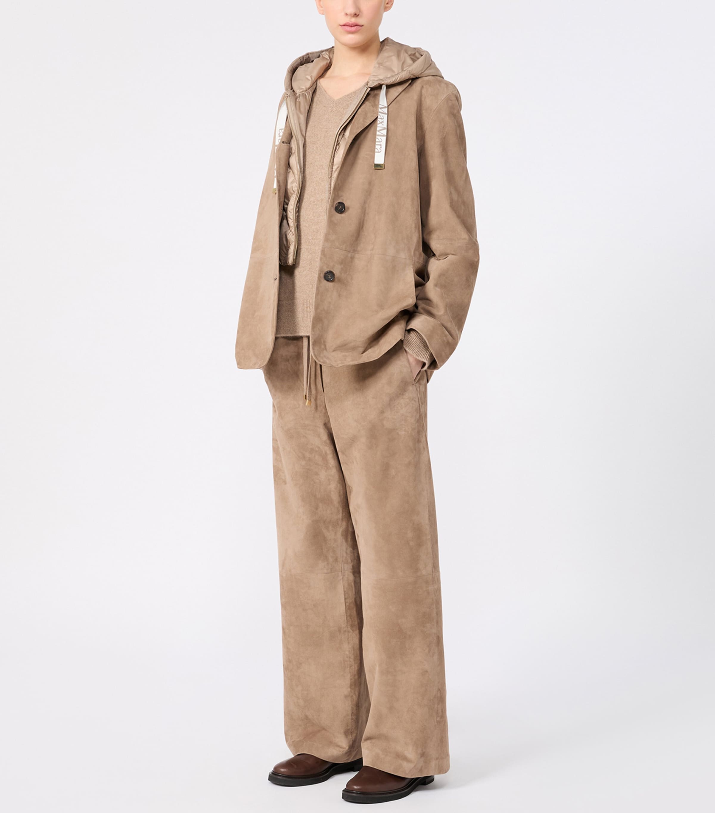 Max Mara Womens Cashmere V-Neck Sweater Clay Image 2