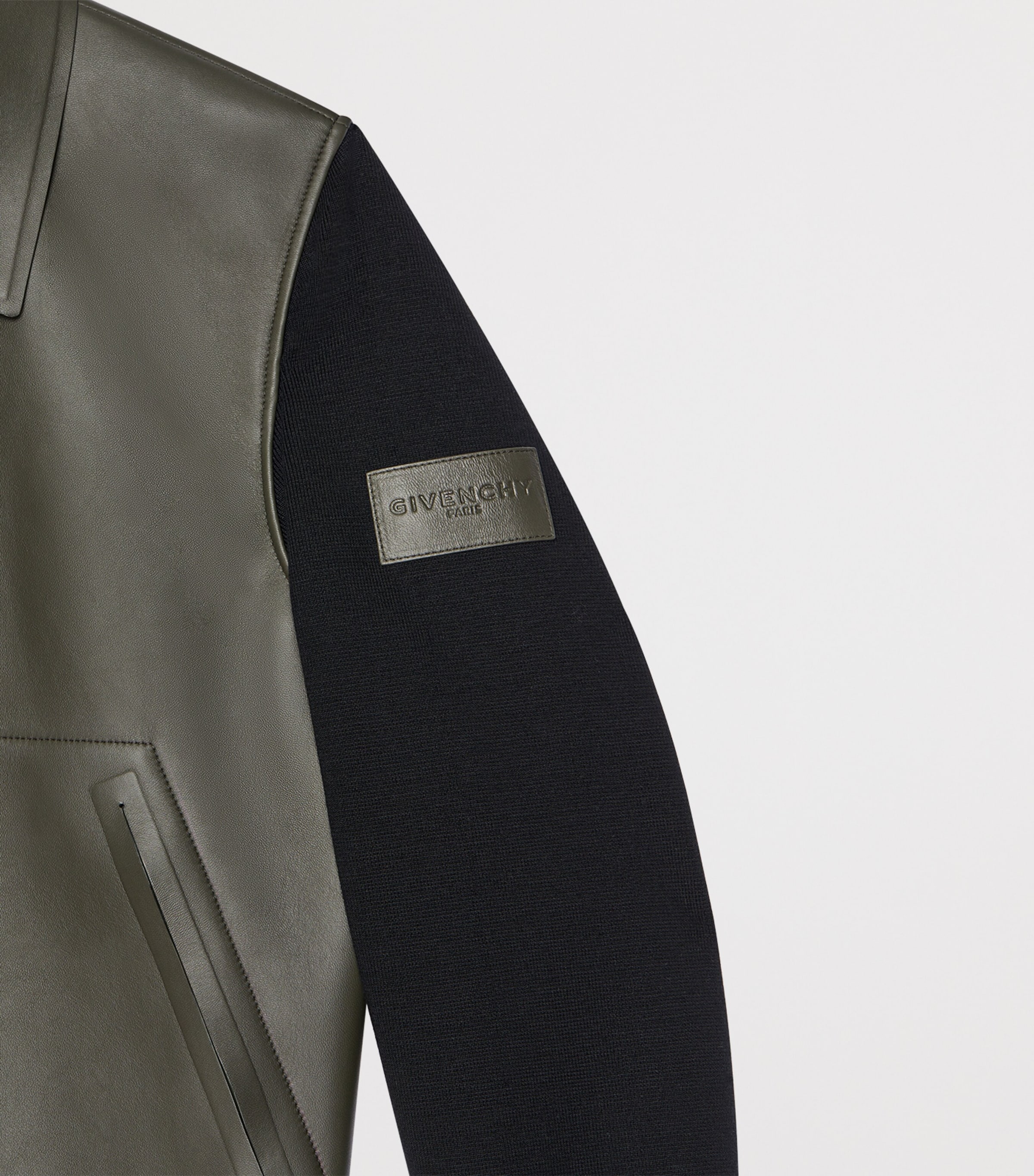 Givenchy Mens Wool-Lambskin Bomber Jacket Image 3