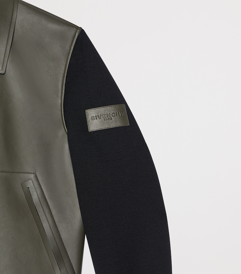 Givenchy Mens Wool-Lambskin Bomber Jacket Image 3