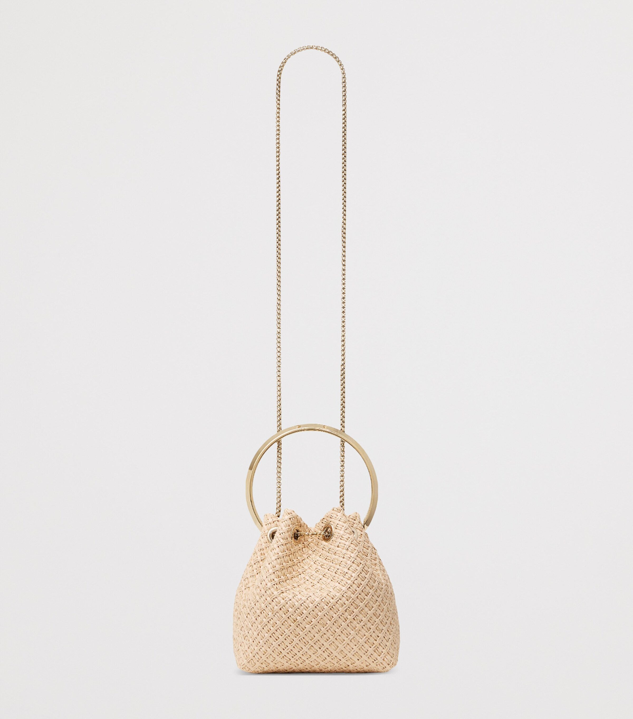 Raffia Bon Bon Top-Handle Bag NATURAL/GOLD/LIGHT G Image 4