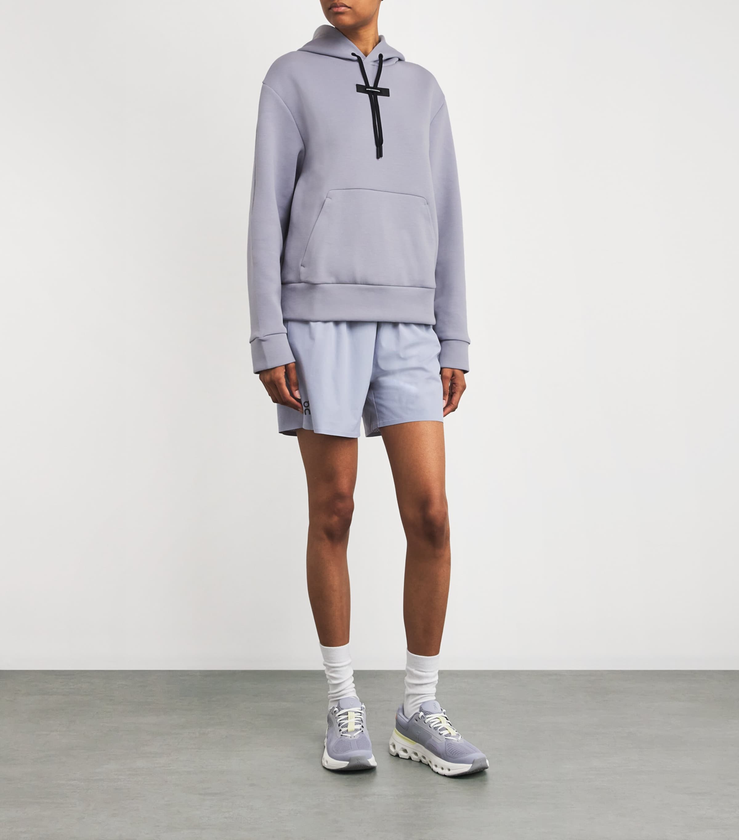 Cotton-Blend Focus Tech Hoodie LILAC Image 2