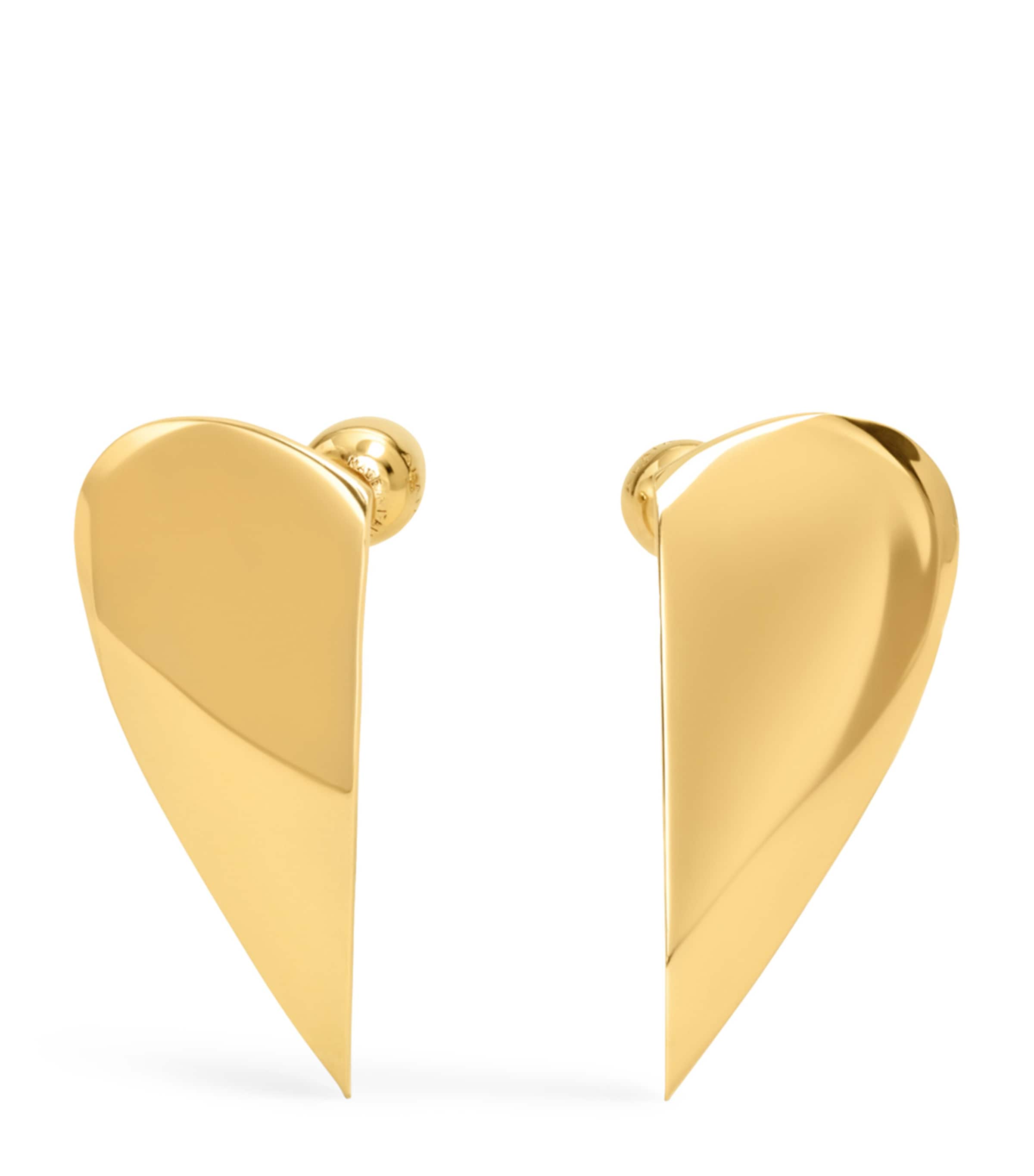 Alaïa Brass Demi Le Coeur Earrings | Fashion Jewellery | Earrings | Designers | Alaïa