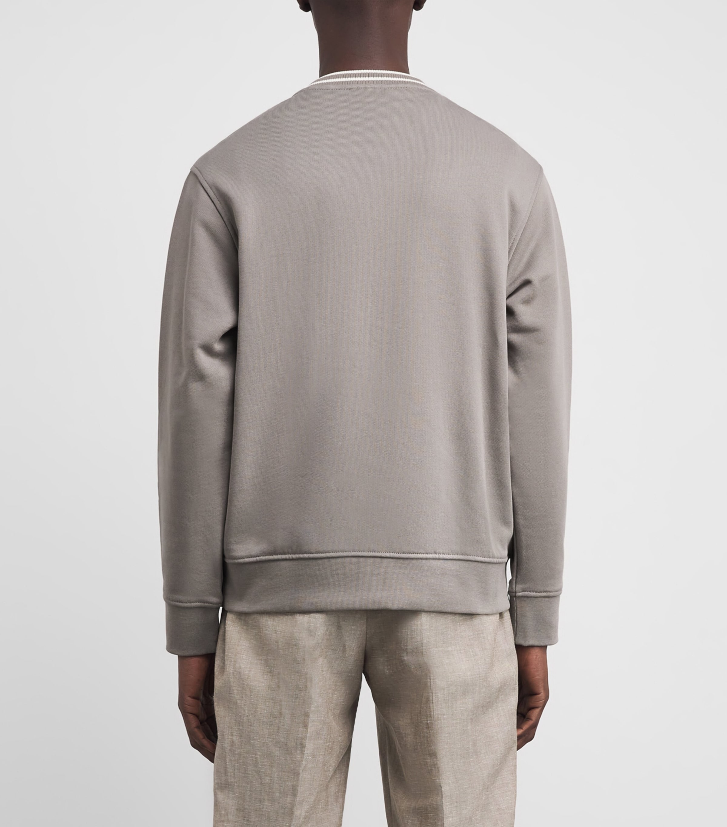 Cotton Embroidered Logo Sweatshirt U8049 Image 4