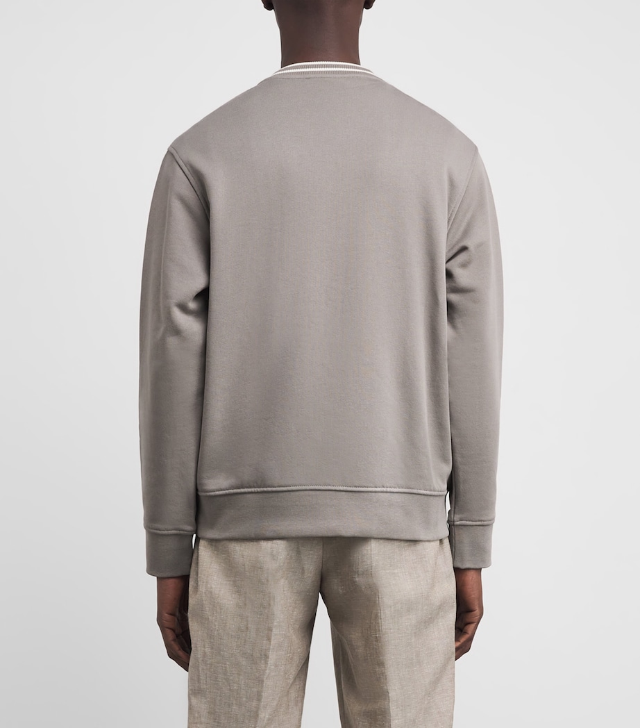 Cotton Embroidered Logo Sweatshirt U8049 Image 4