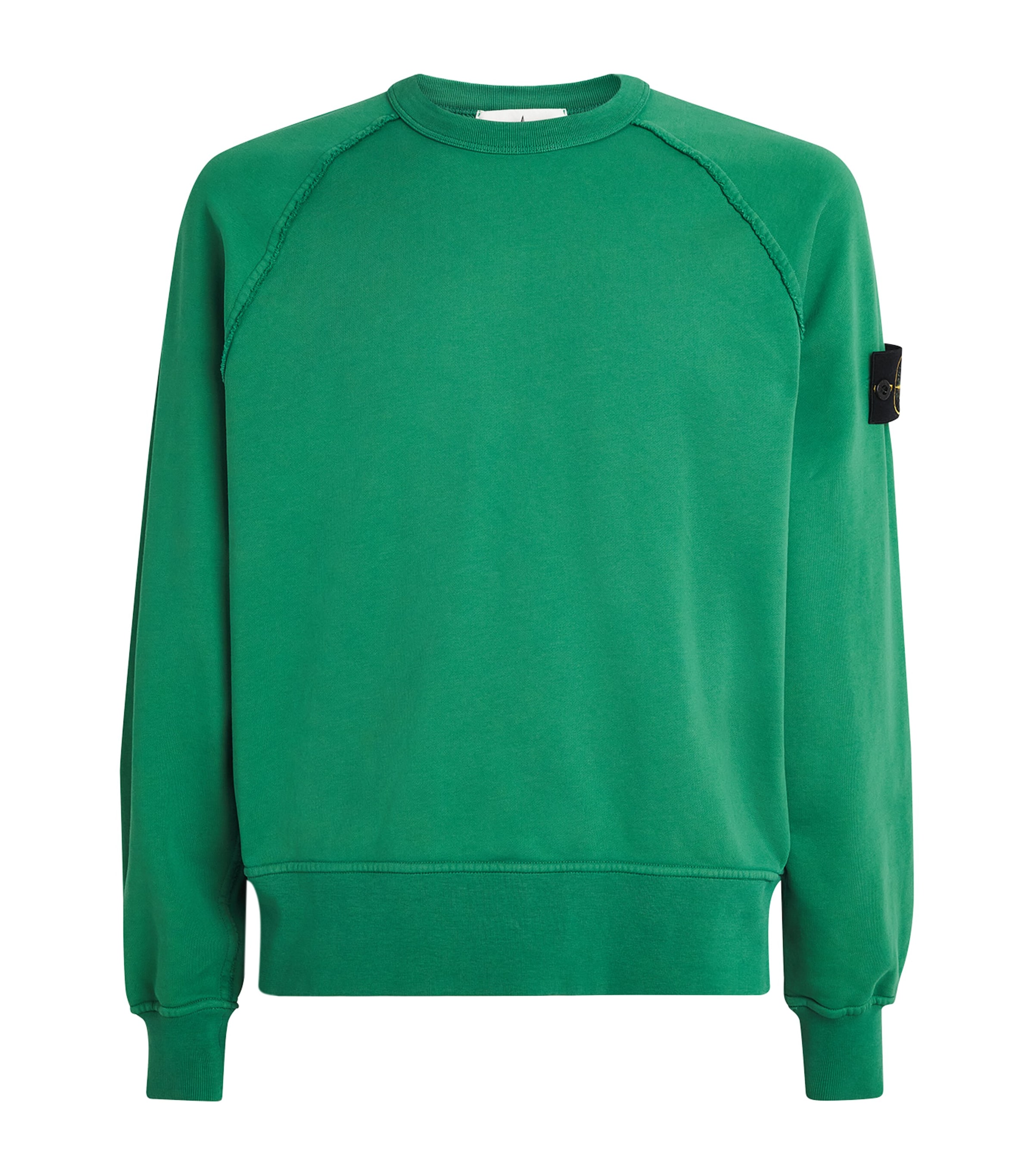 Stone Island Mens Organic Cotton Raglan-Sleeve Sweatshirt Image 1