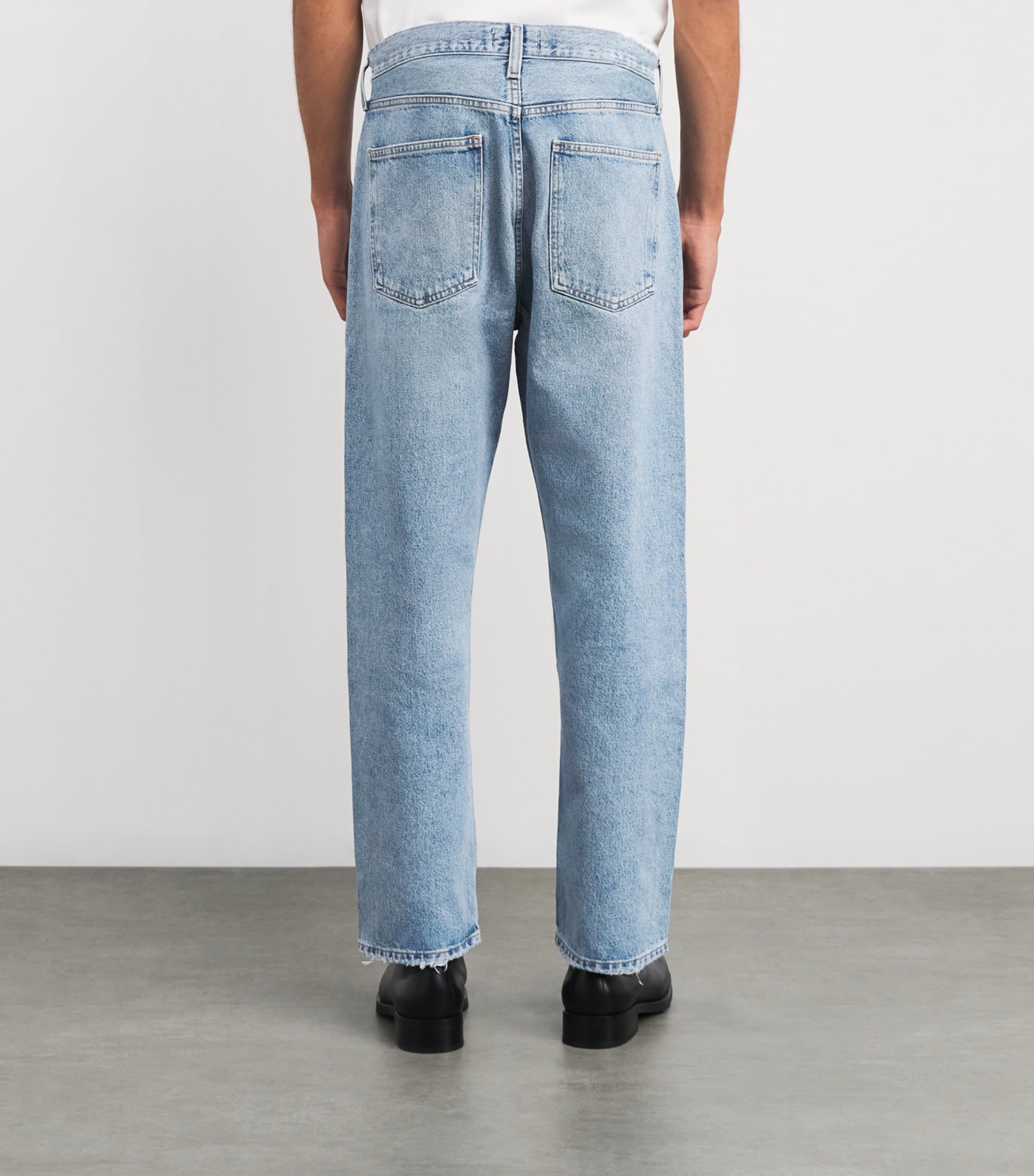AGOLDE Mens 90's Straight Jeans Force (vint Marbled) Image 4